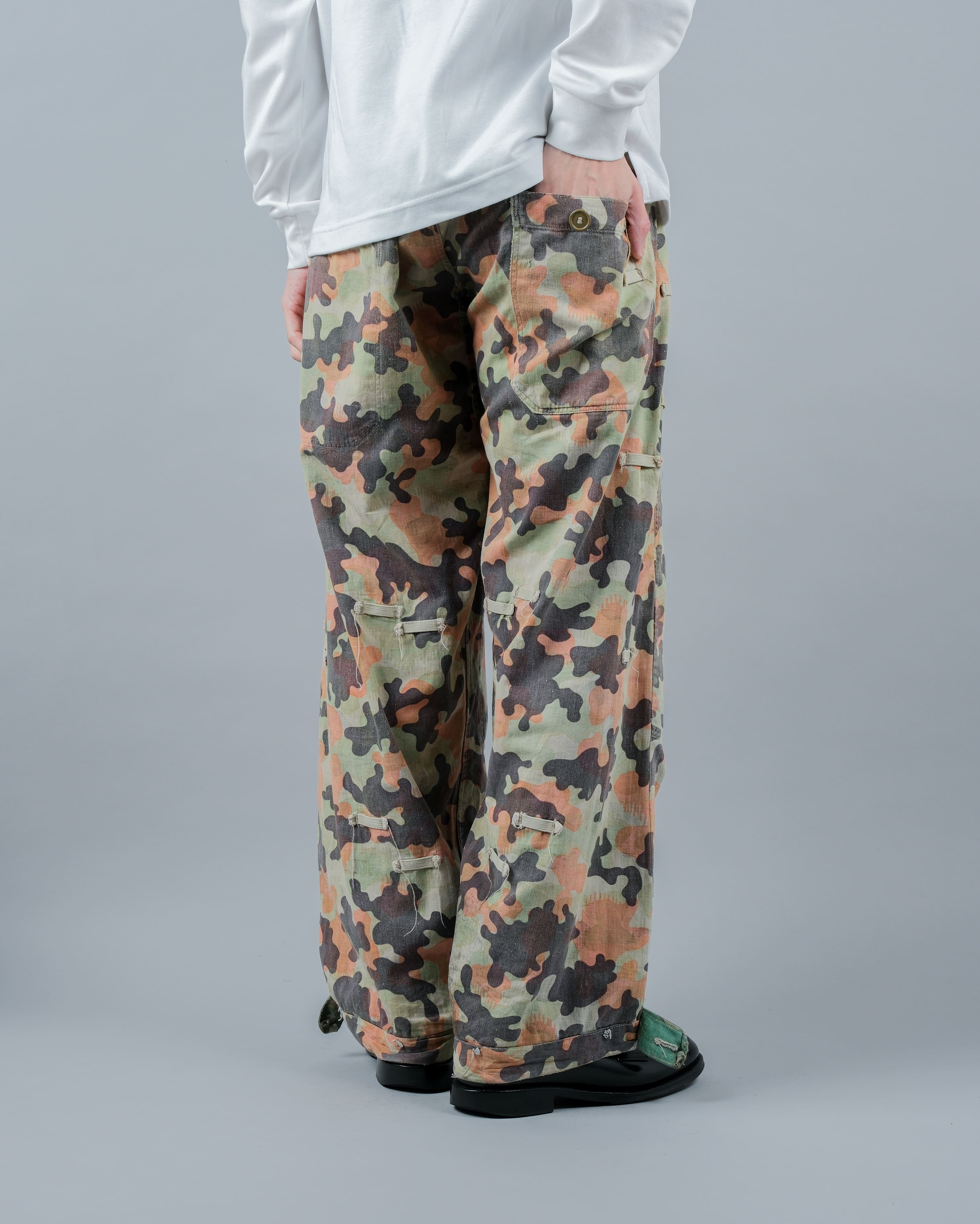 [~50's] Czechoslovakian Army Dubaky Camouflage Reversible Trousers "Modified"