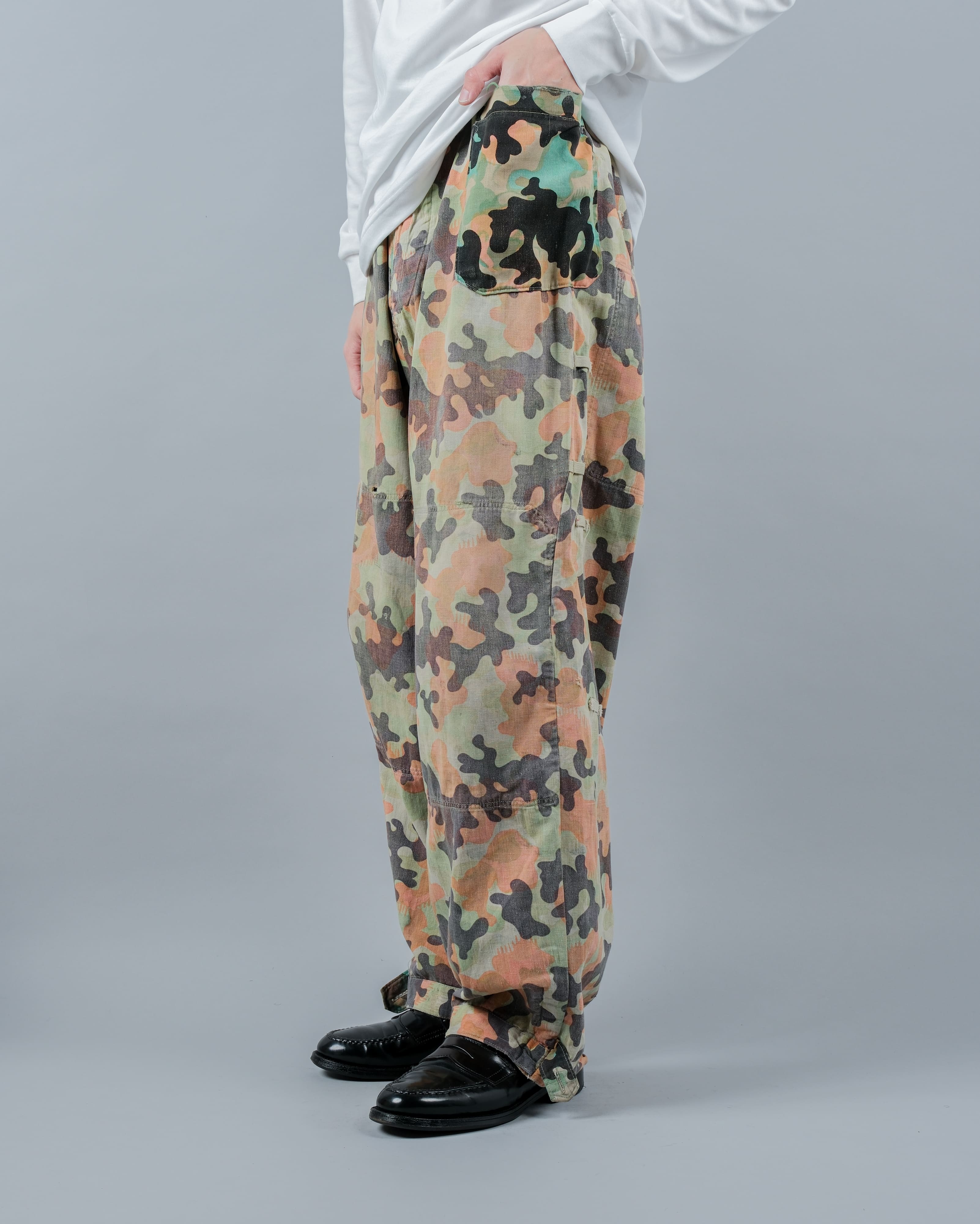 【~50's】Czechoslovakian Army Dubaky Camouflage Reversible Trousers "Modified"