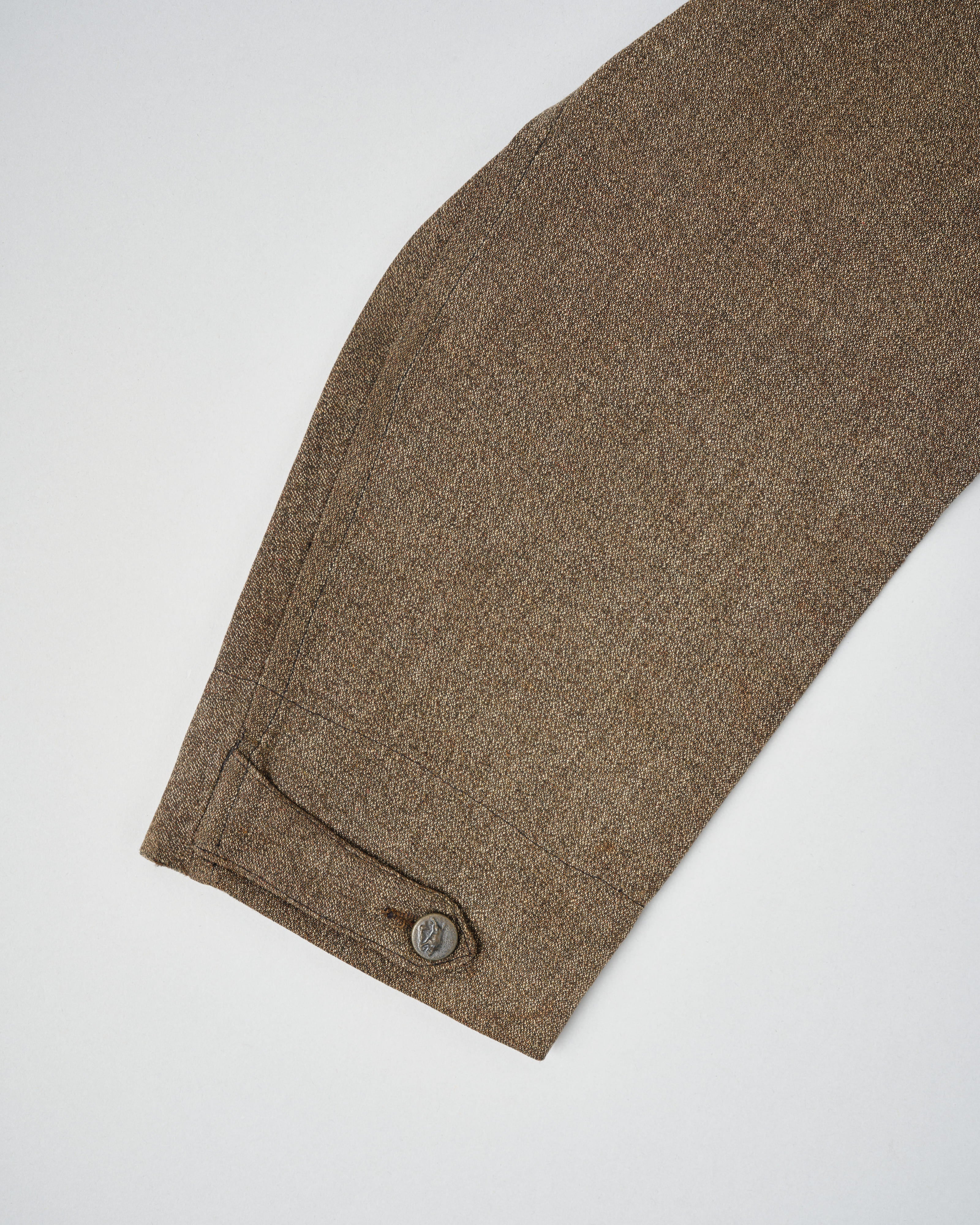 【~30’s】French Vintage Brown Chambray Hunting Jacket