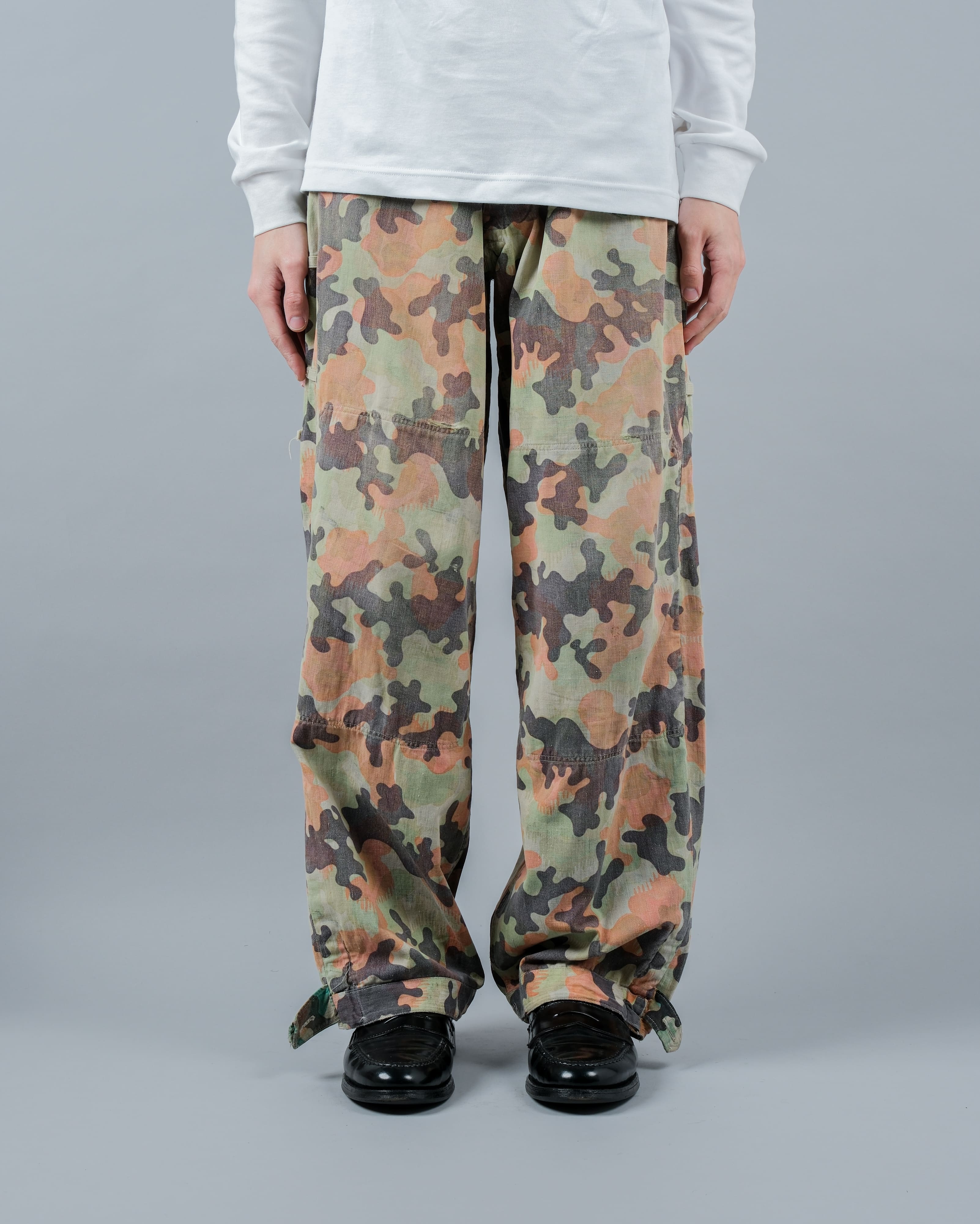 [~50's] Czechoslovakian Army Dubaky Camouflage Reversible Trousers "Modified"