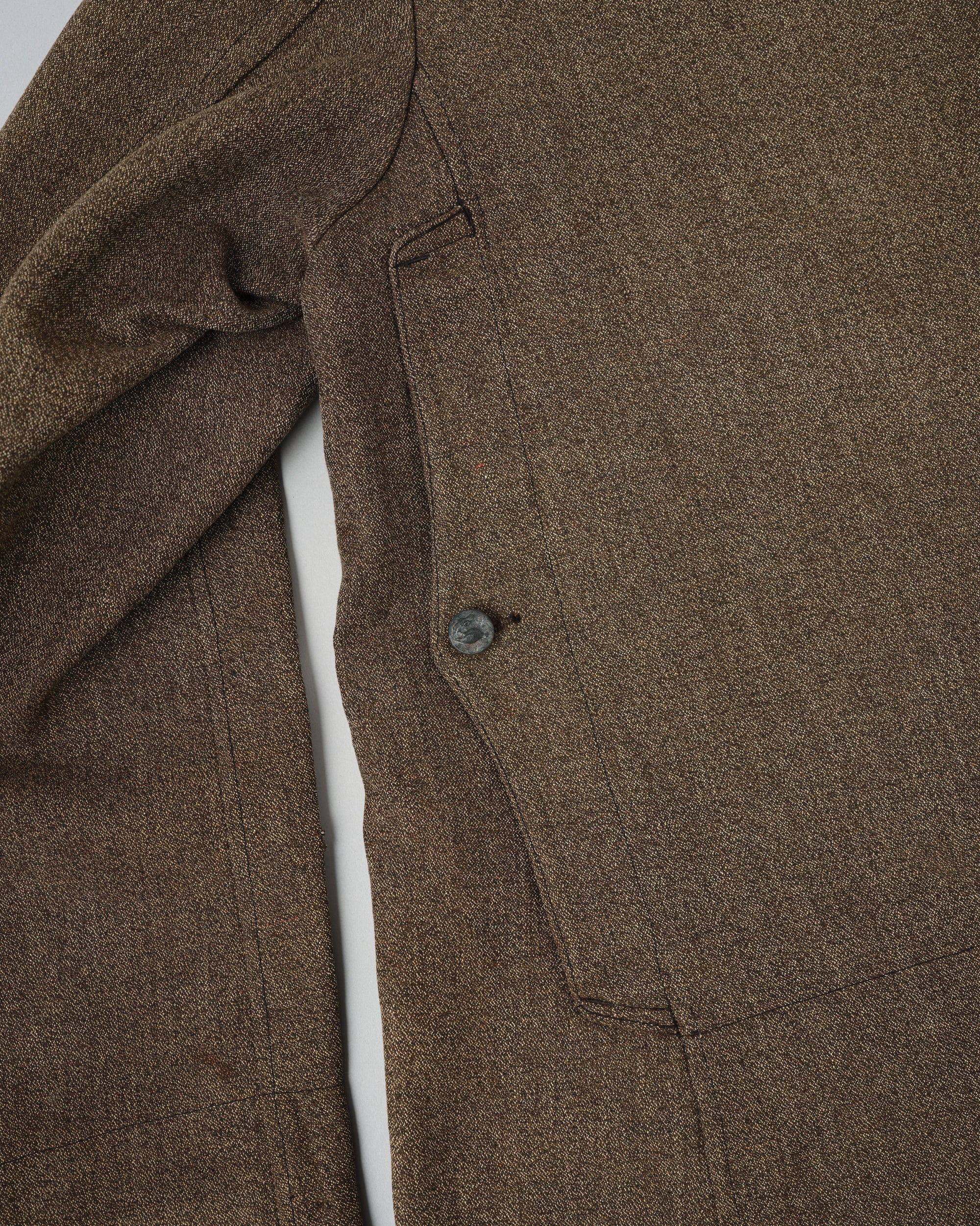 ［~30’s］French Vintage Brown Chambray Hunting Jacket