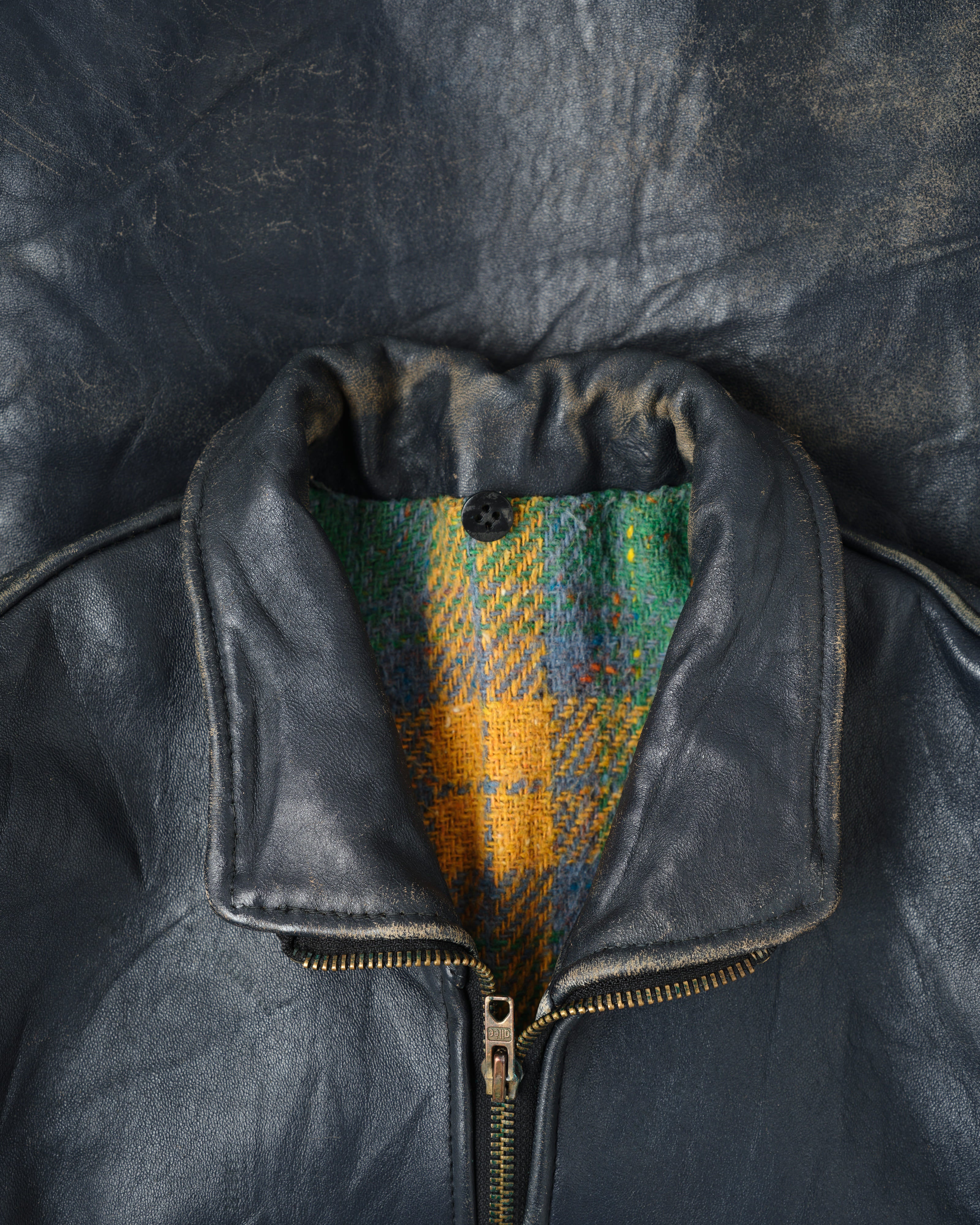 【~80's】French Air Force Pilot Leather Jacket "Civilian Type"