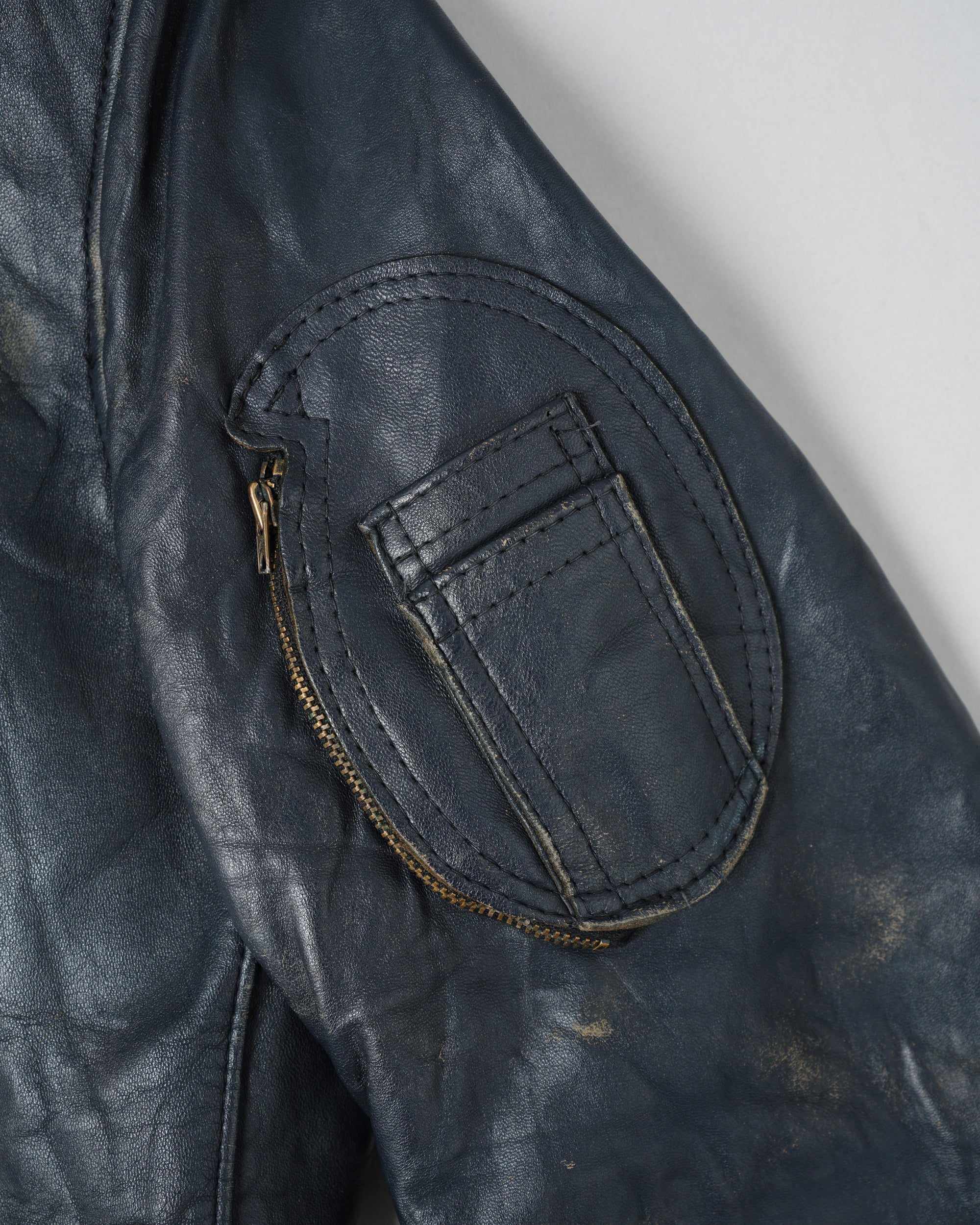 ［~80's］French Air Force Pilot Leather Jacket "Civilian Type"