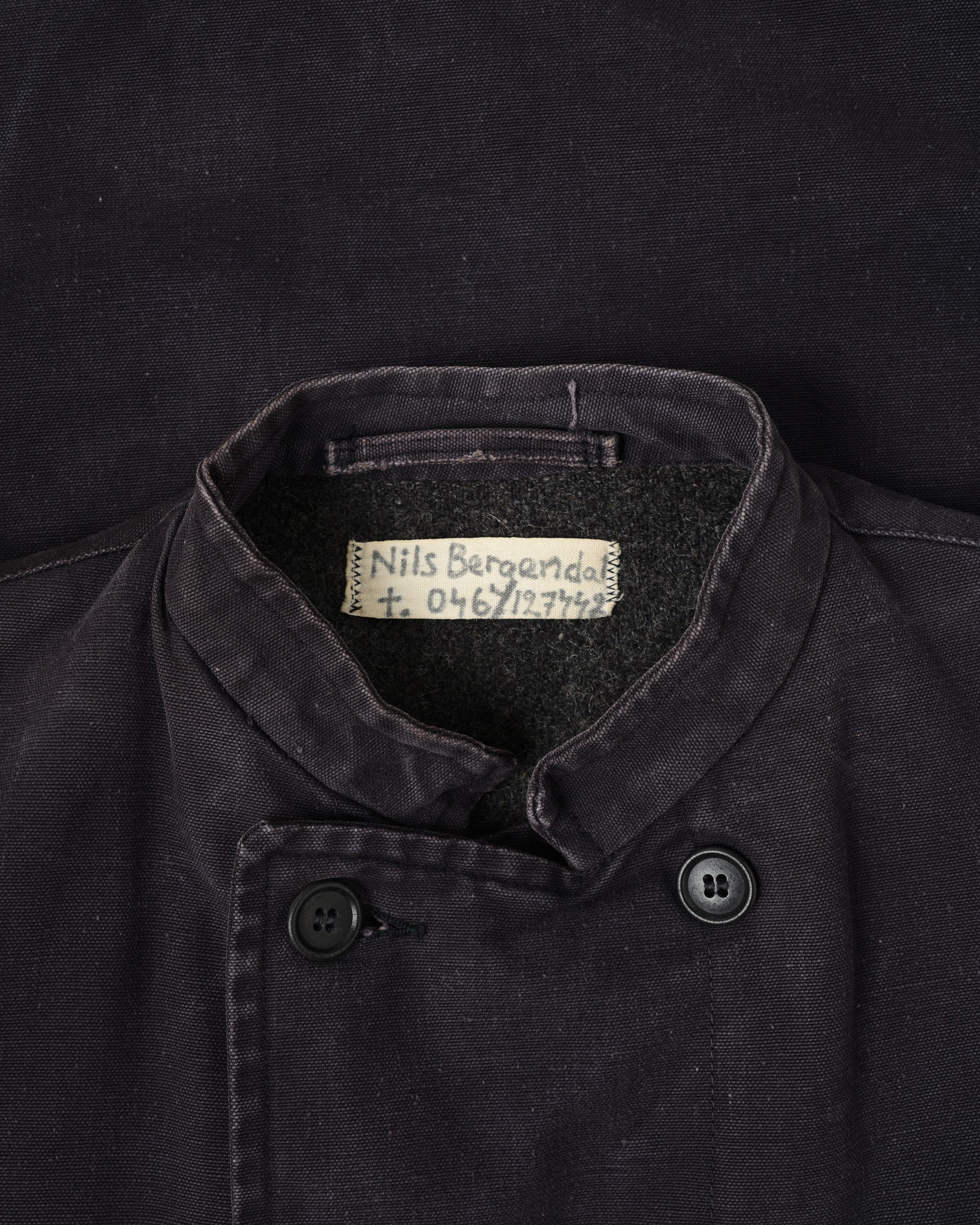 ［~30's］Swedish Navy Double Breasted Mechanic Jacket Size.N100M
