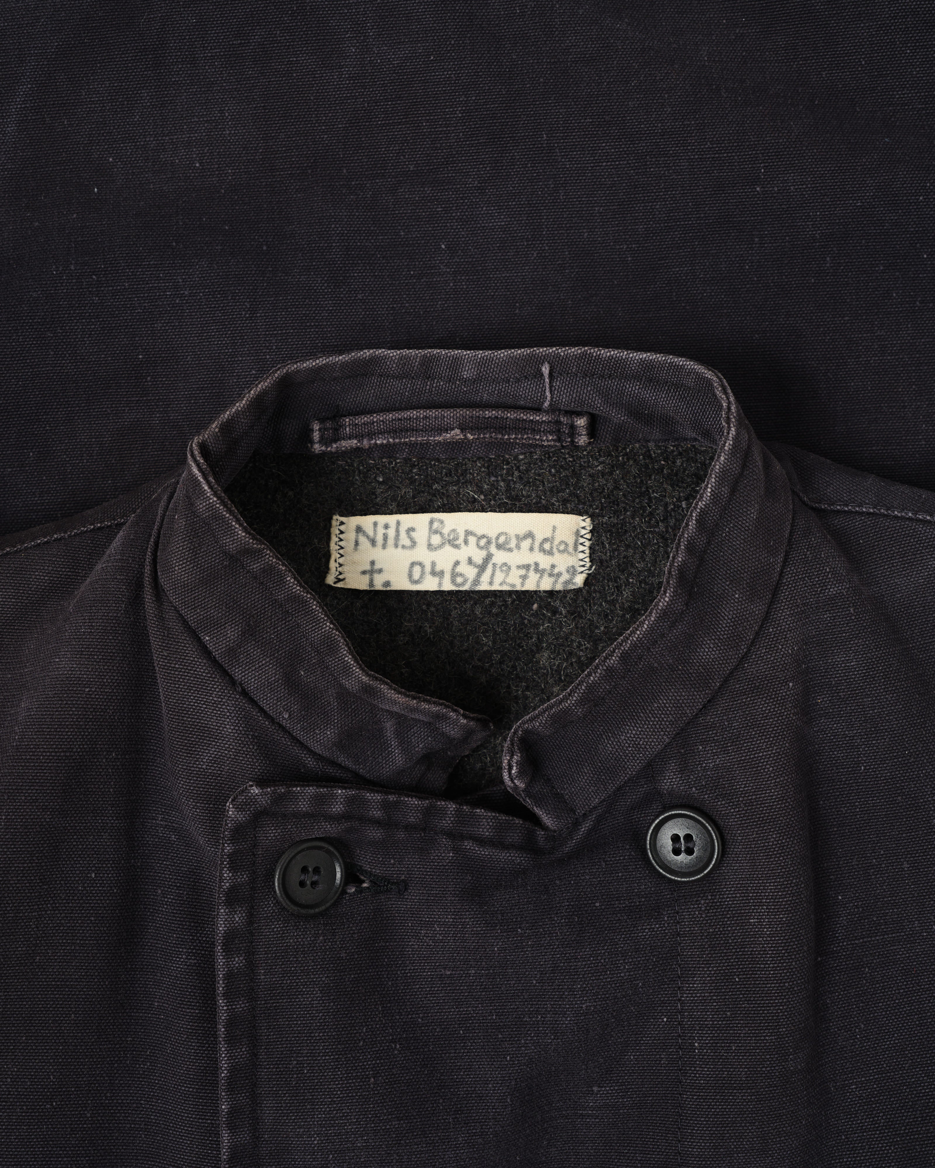 [~ 30's] Veste d'équipage de char à double boutonnage de l'armée suédoise Taille.N100M