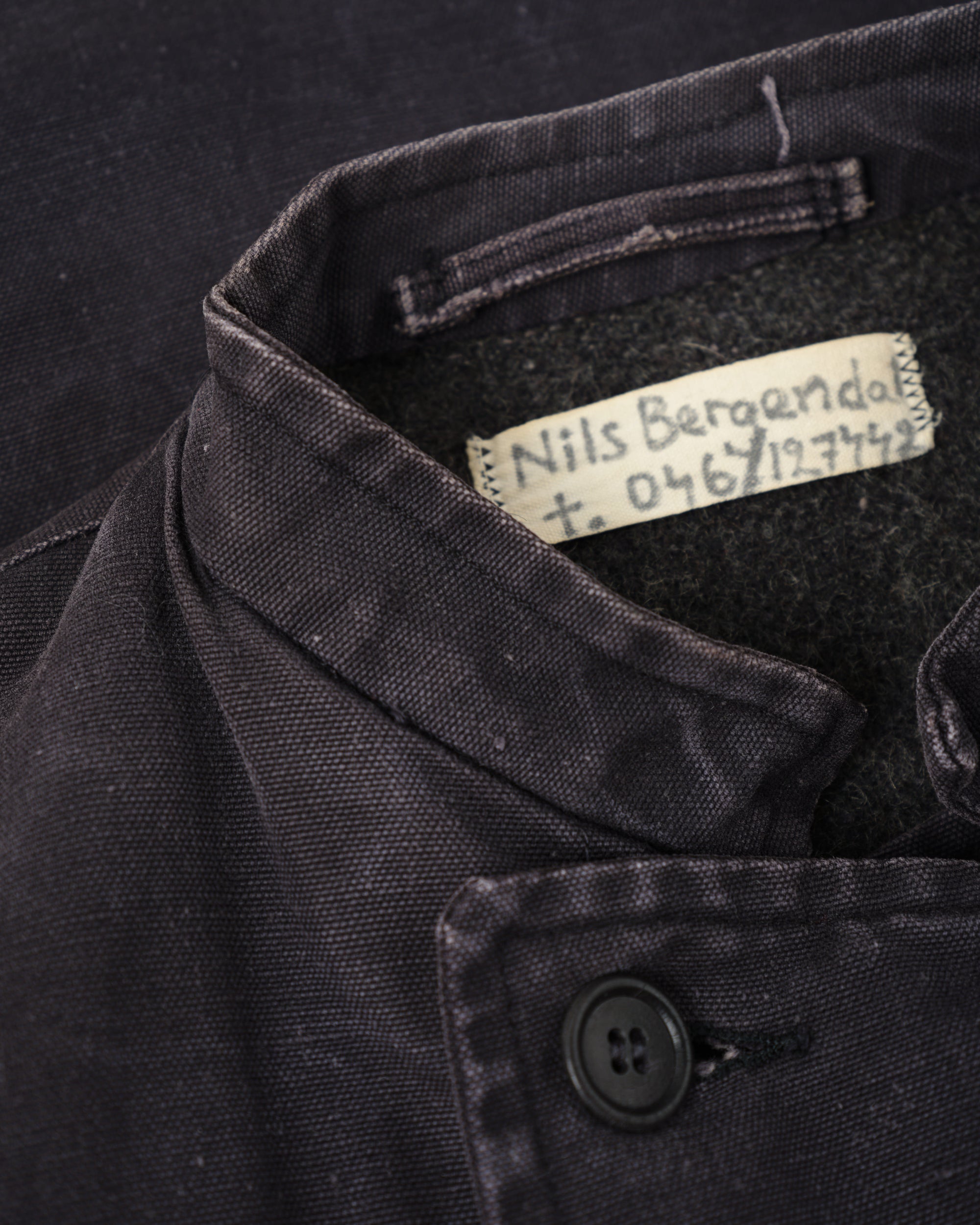 ［~30's］Swedish Navy Double Breasted Mechanic Jacket Size.N100M