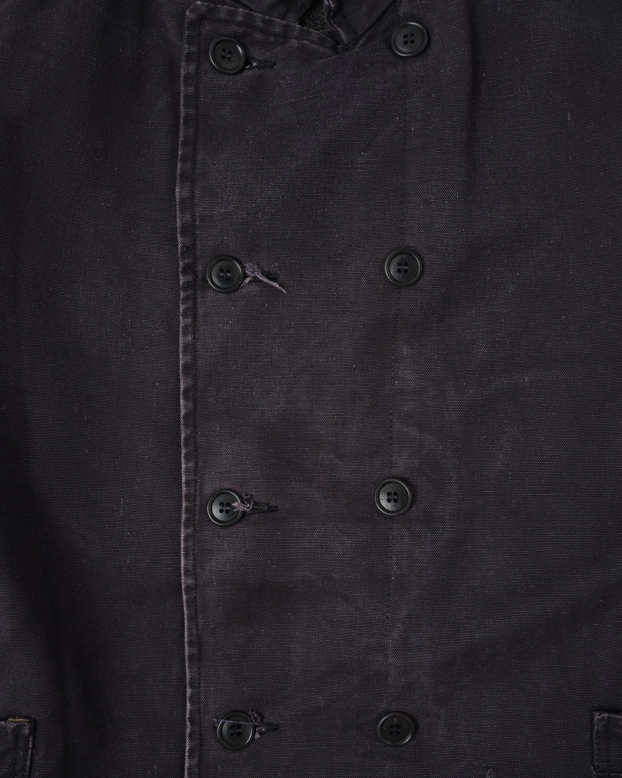 ［~30's］Swedish Navy Double Breasted Mechanic Jacket Size.N100M