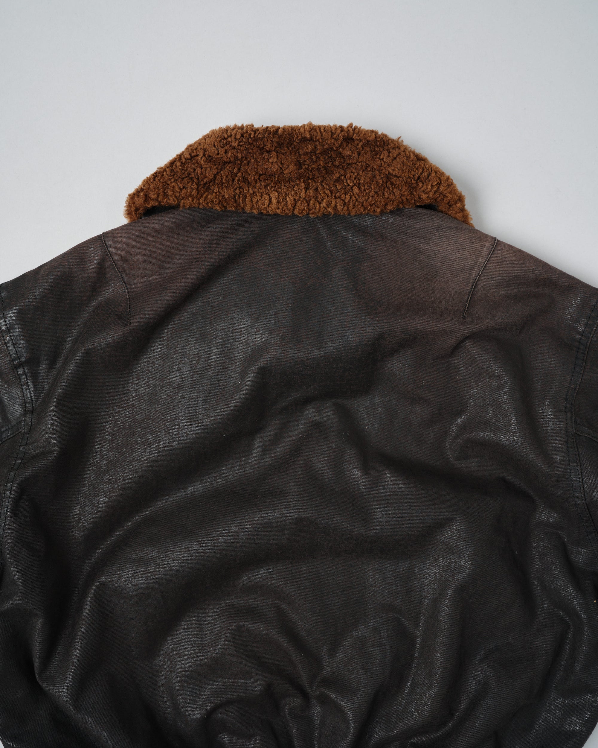［~80’s］Old GUIDO PELLEGRINI Cotton Polyurethane Flight Type Blouson Size.42