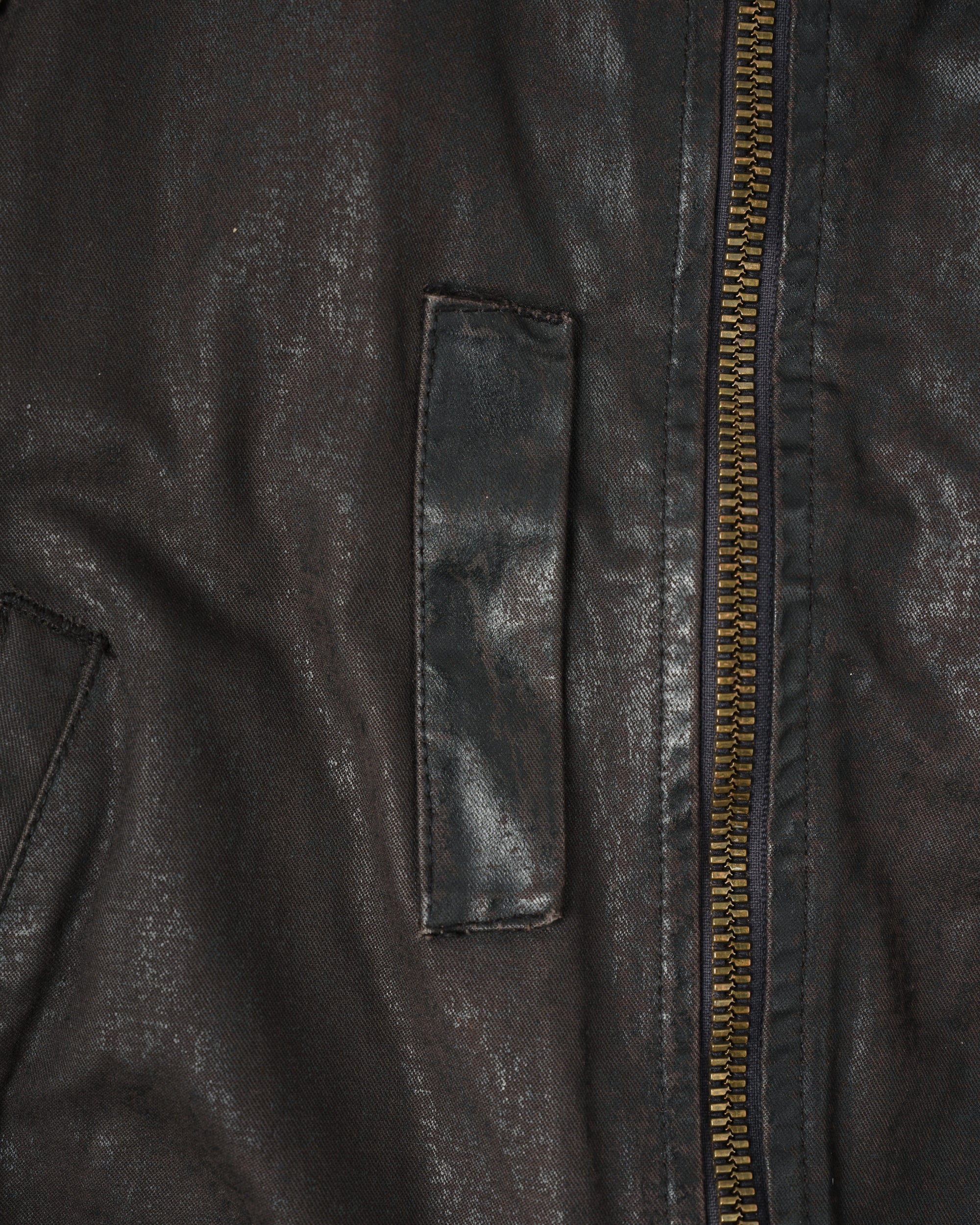 ［~80’s］Old GUIDO PELLEGRINI Cotton Polyurethane Flight Type Blouson Size.42