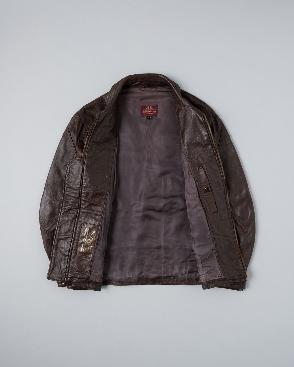 ［~80's］Vintage Willis&Geiger G-8 Leather Flight Jacket Size.38 "Made in U.S.A."