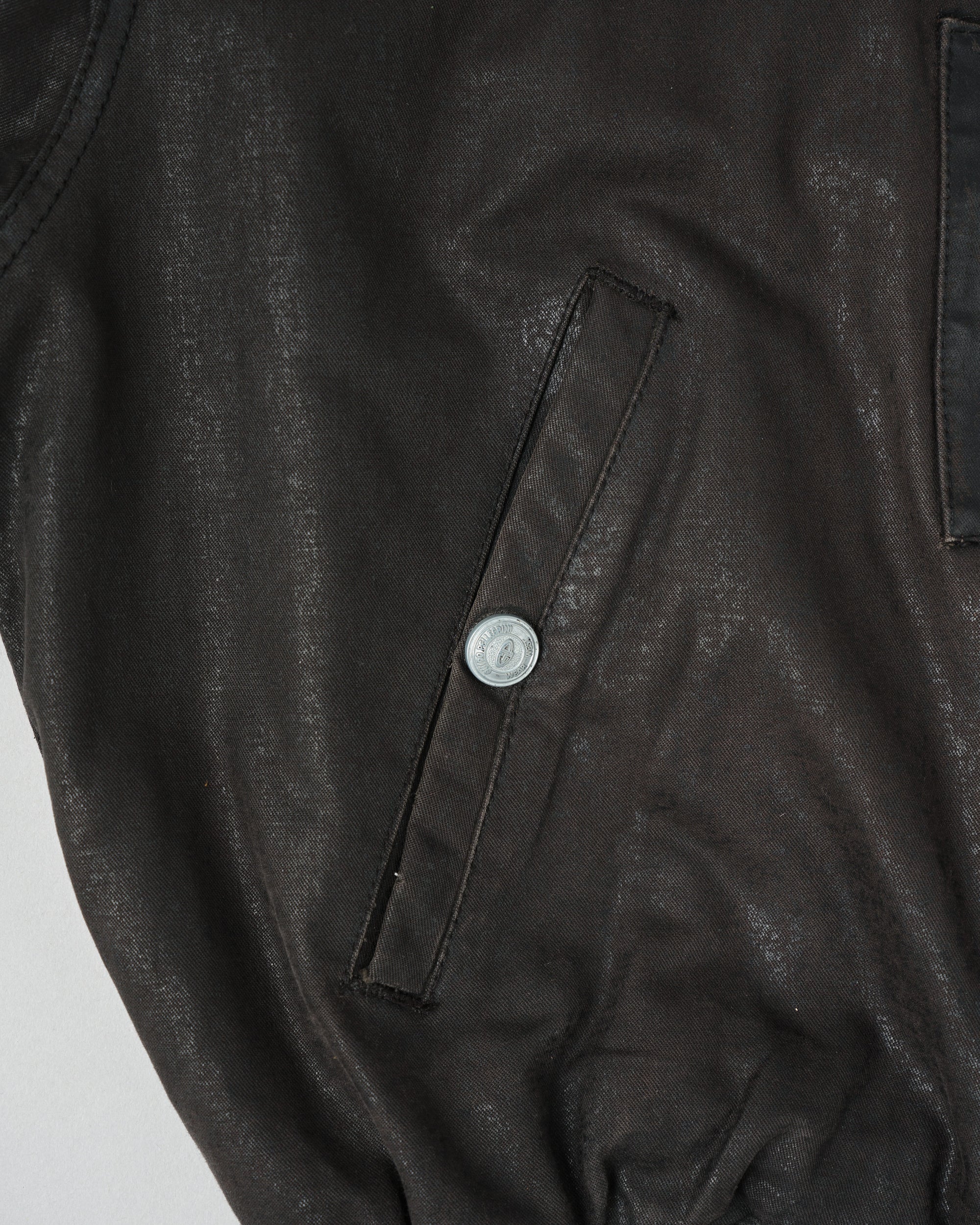 ［~80’s］Old GUIDO PELLEGRINI Cotton Polyurethane Flight Type Blouson Size.42