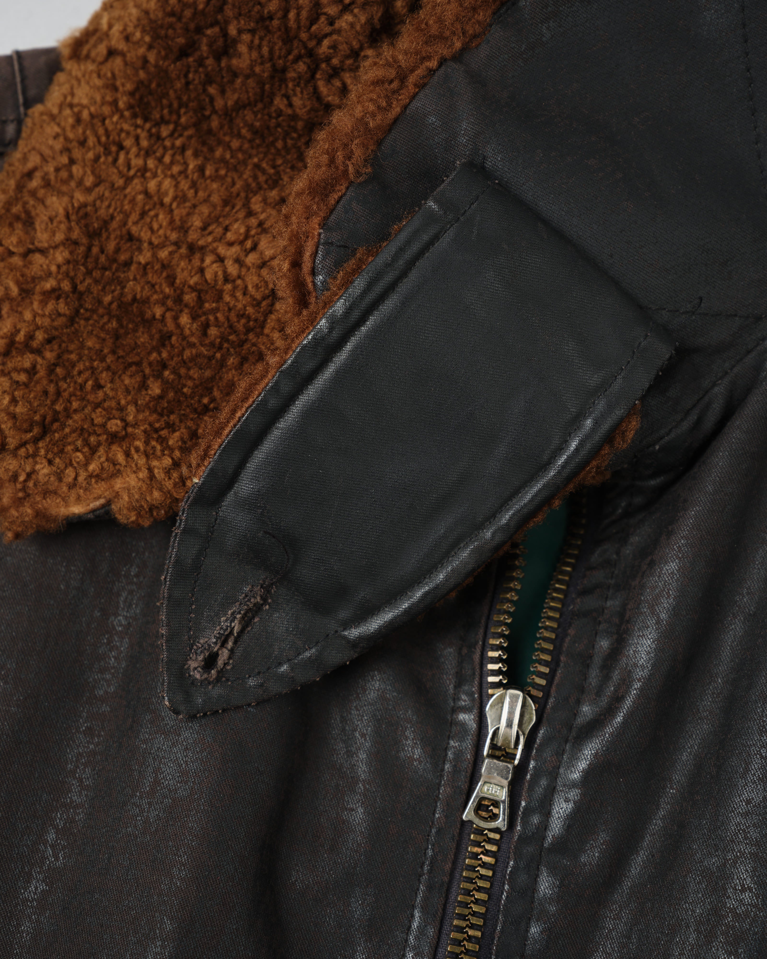 【~80’s】Old GUIDO PELLEGRINI Cotton Polyurethane Flight Type Blouson Size.42