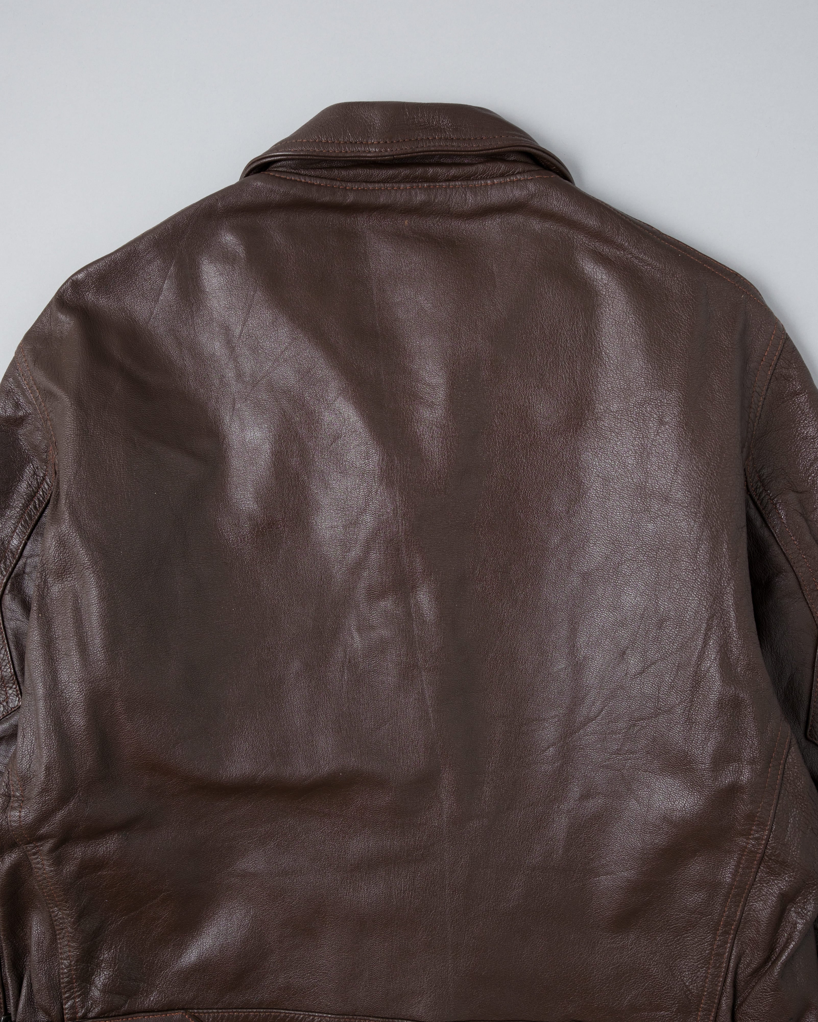 【~80's】Vintage Willis&Geiger G-8 Leather Flight Jacket Size.38 "Made in U.S.A."