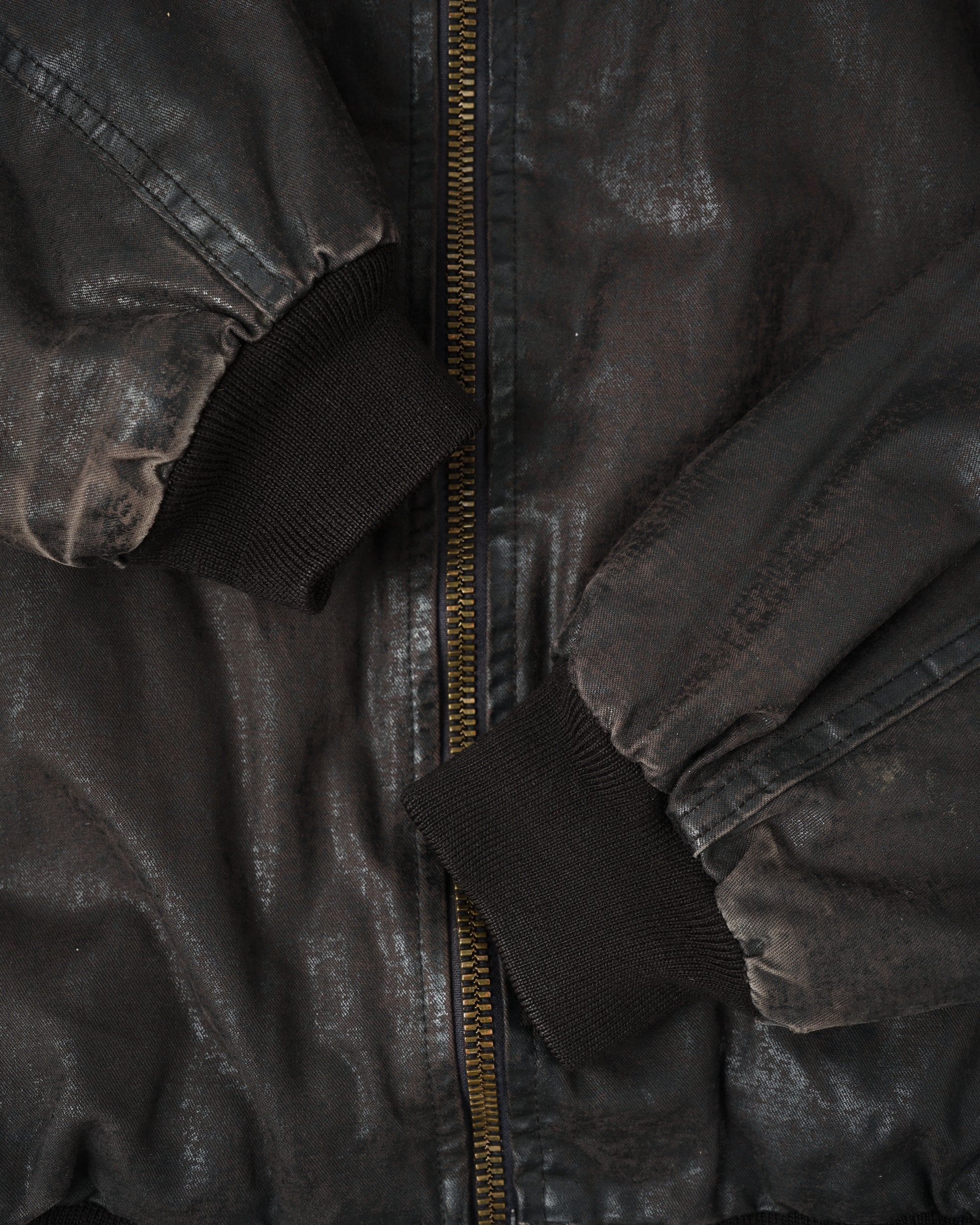 ［~80’s］Old GUIDO PELLEGRINI Cotton Polyurethane Flight Type Blouson Size.42