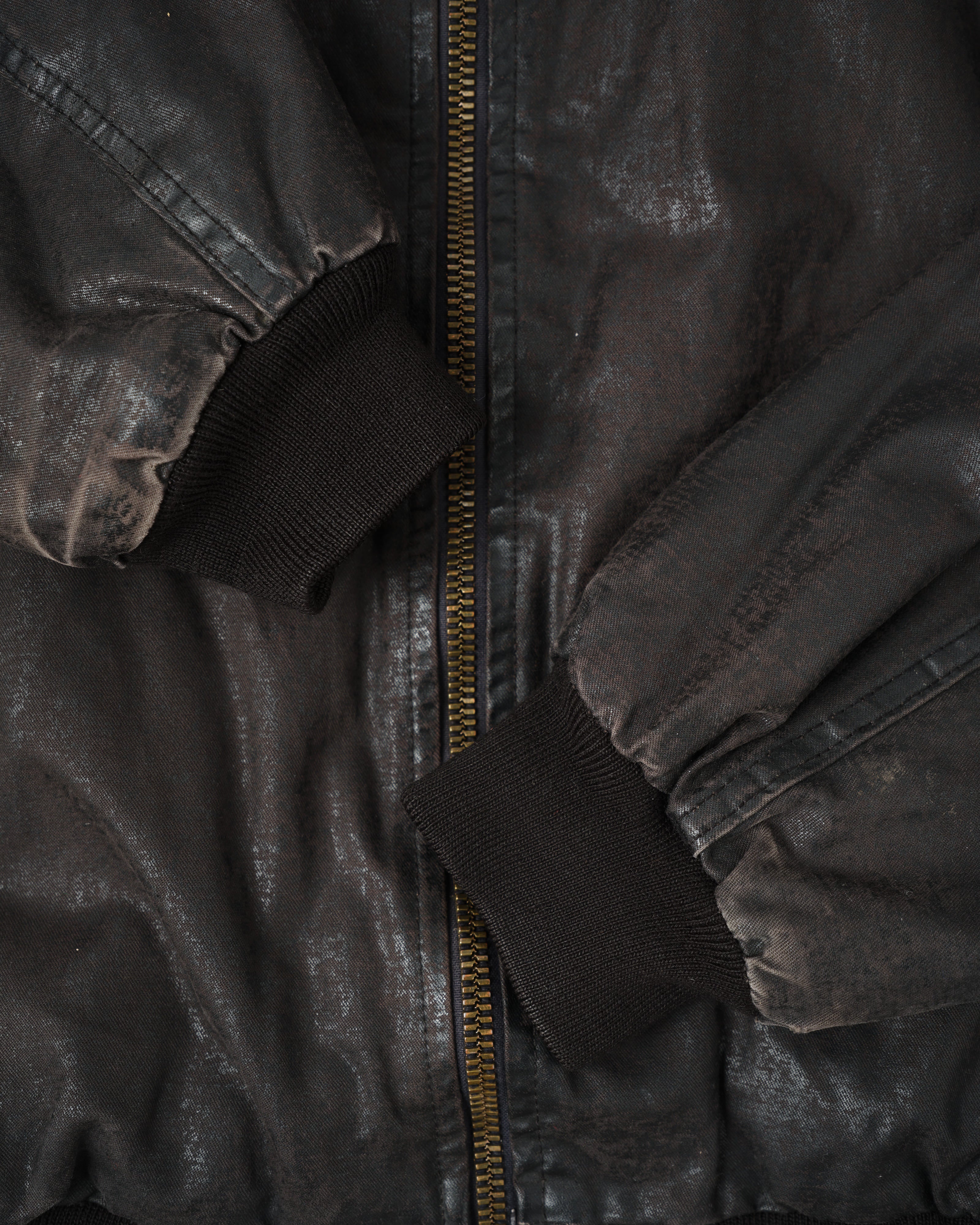 【~80’s】Old GUIDO PELLEGRINI Cotton Polyurethane Flight Type Blouson Size.42