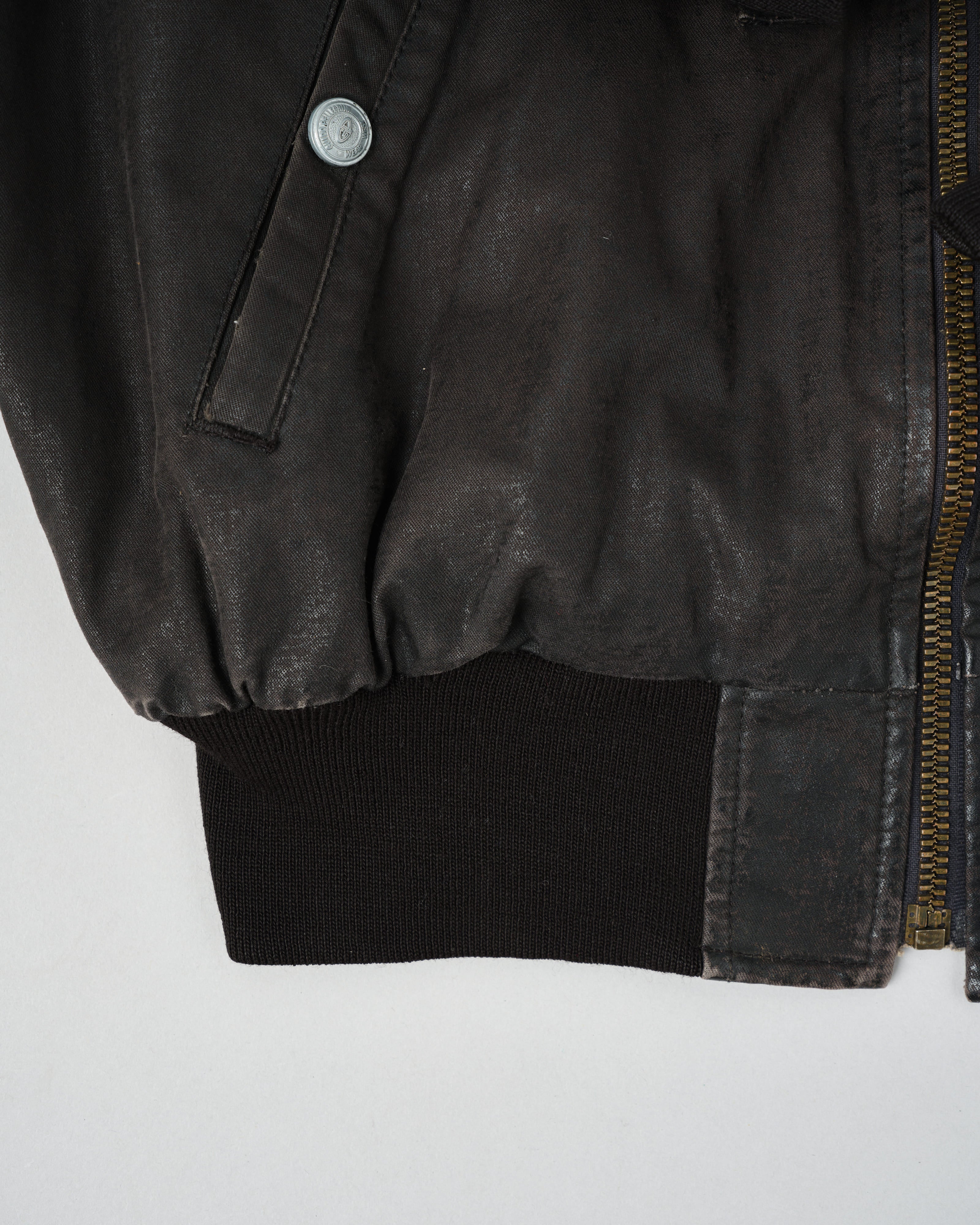 【~80’s】Old GUIDO PELLEGRINI Cotton Polyurethane Flight Type Blouson Size.42