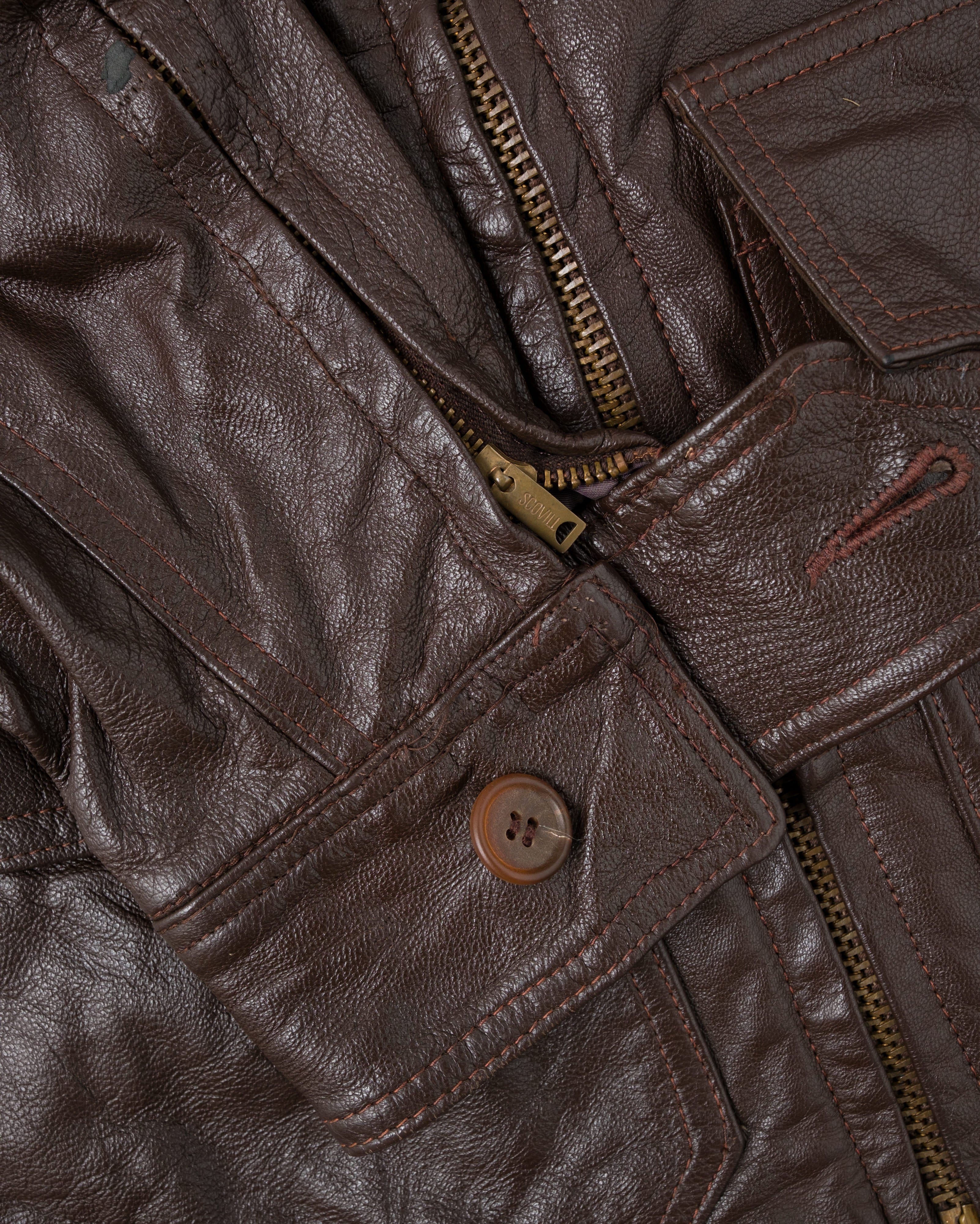 【~80's】Vintage Willis&Geiger G-8 Leather Flight Jacket Size.38 "Made in U.S.A."