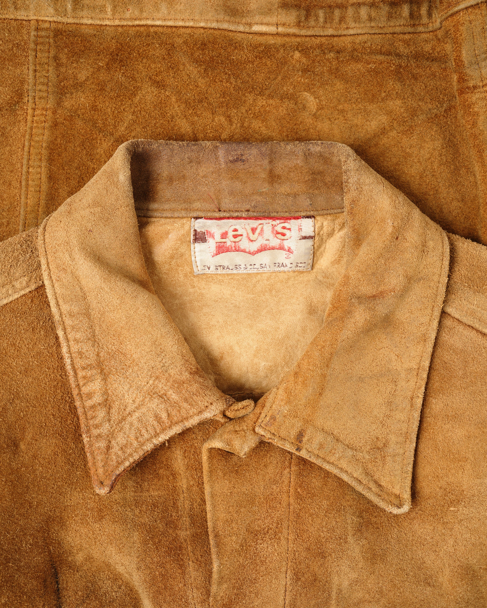 ［~70's］Vintage Levi's Suede Leather Trucker Jacket