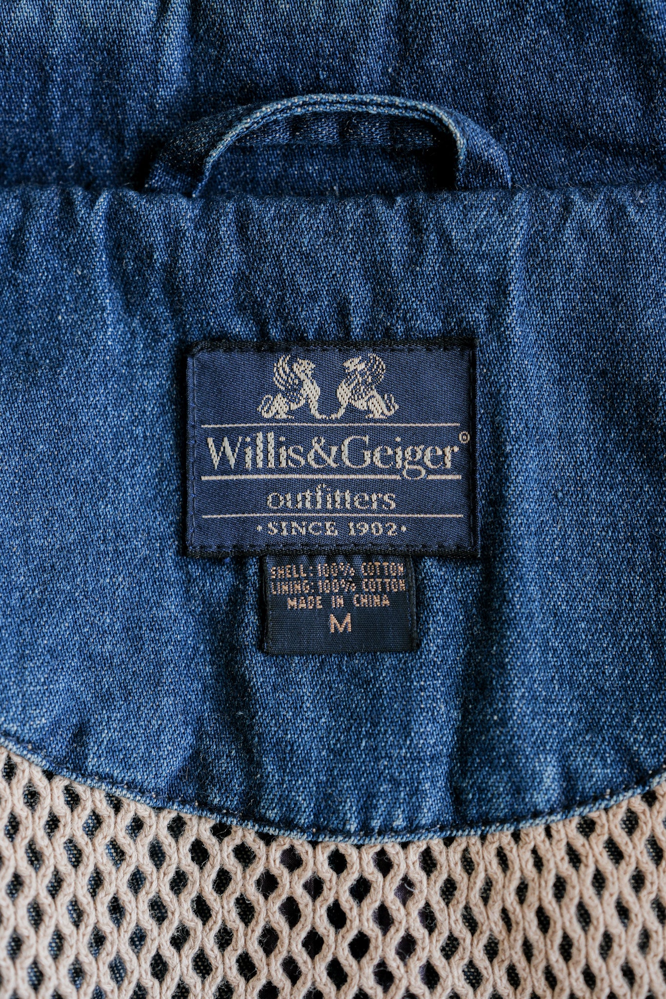 【~90's】Vintage Willis&Geiger High Ridge Lodge Denim Jacket Size.M