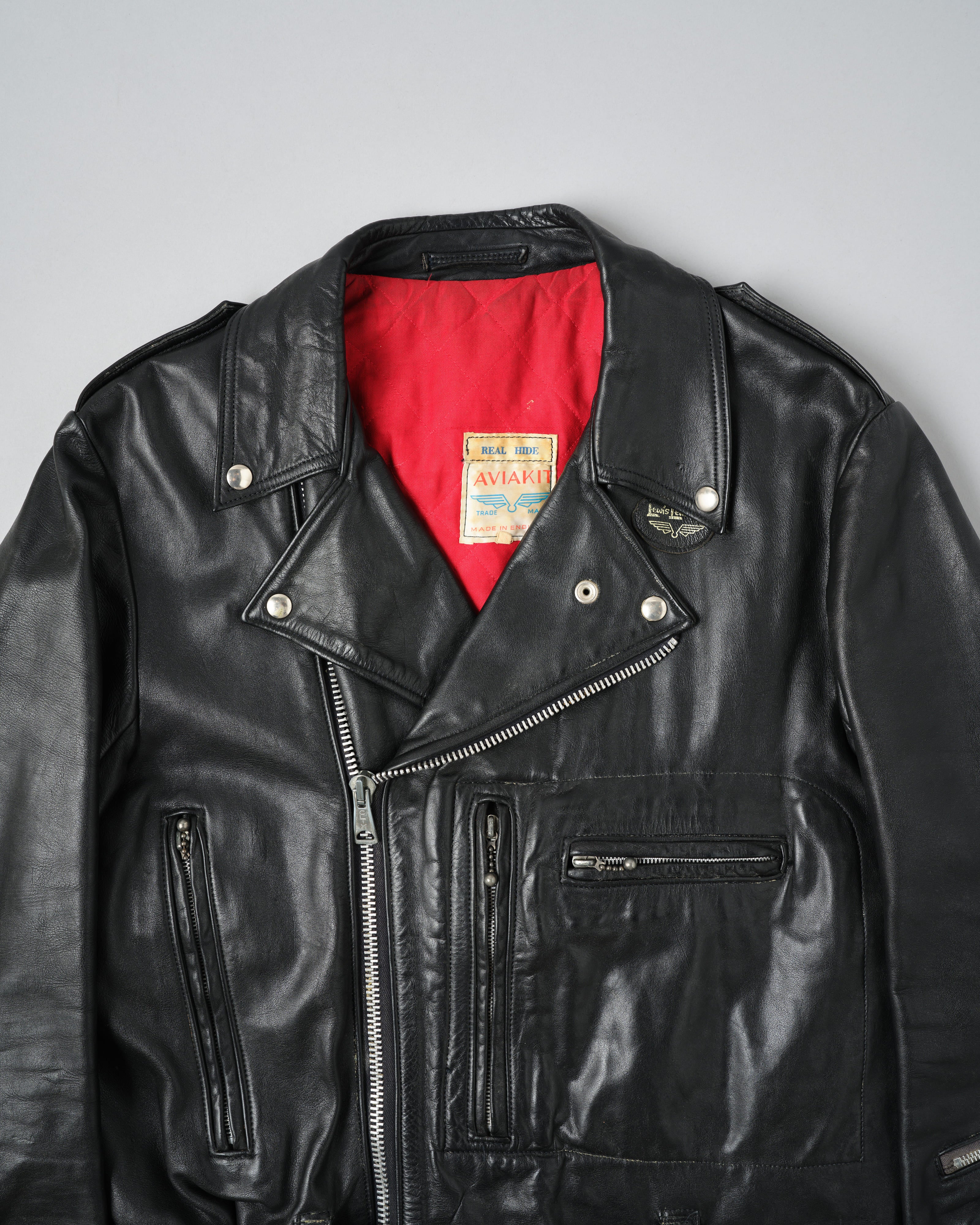 【~70’s】Vintage Lewis Leathers Leather Double Riders Jacket Size.42 "BRONX"