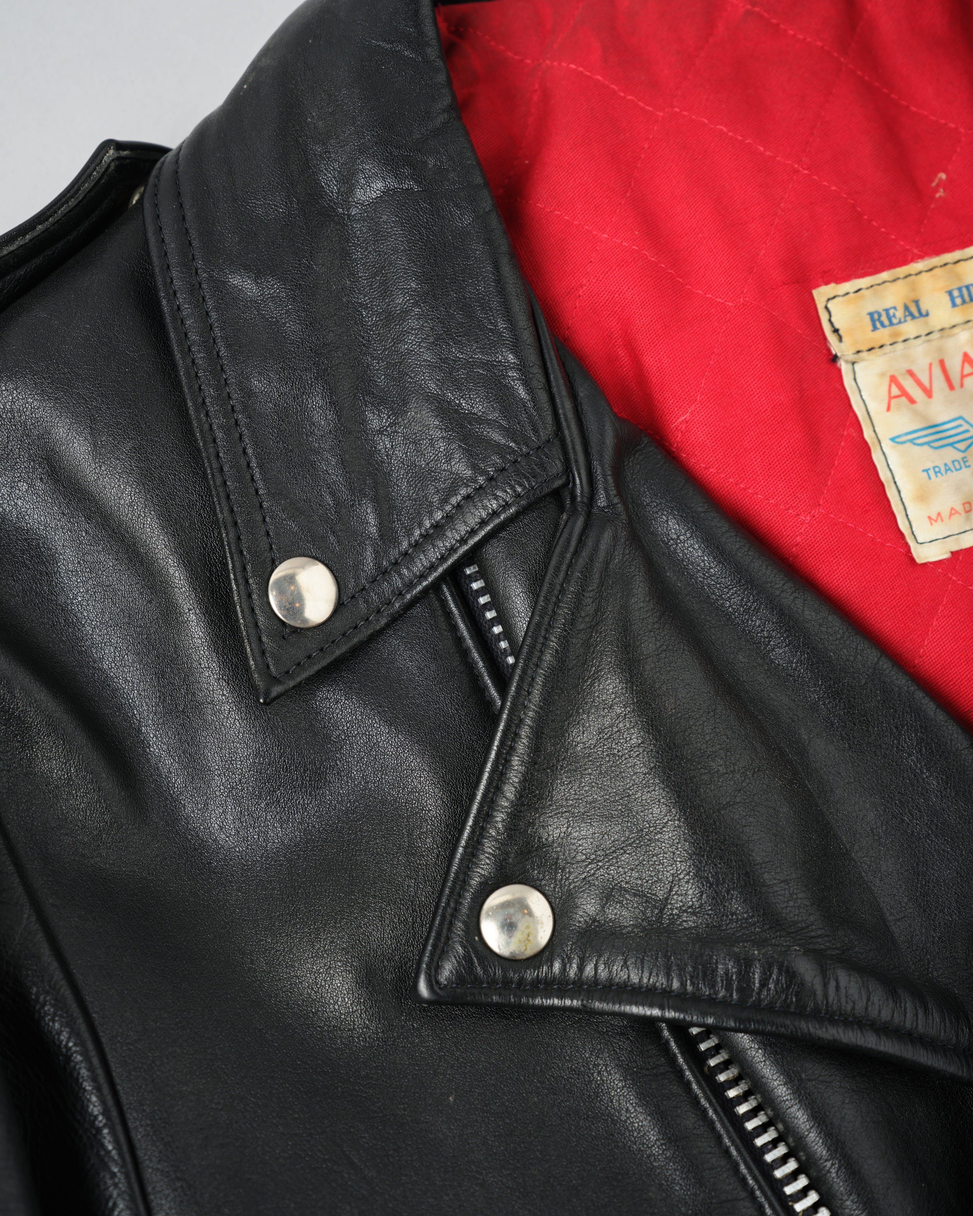 70's］Vintage Lewis Leathers Leather Double Riders Jacket Size.42