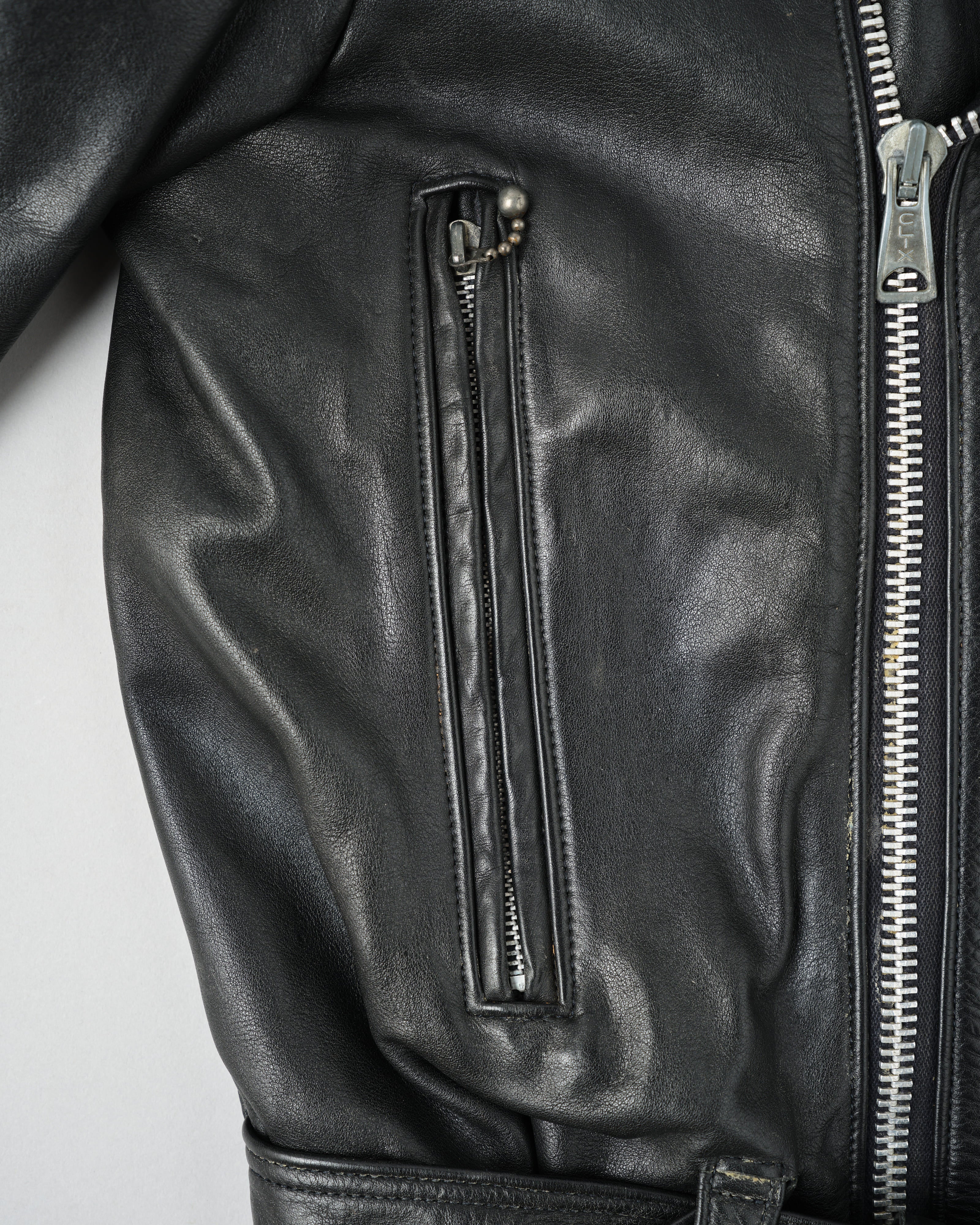 70's］Vintage Lewis Leathers Leather Double Riders Jacket Size.42