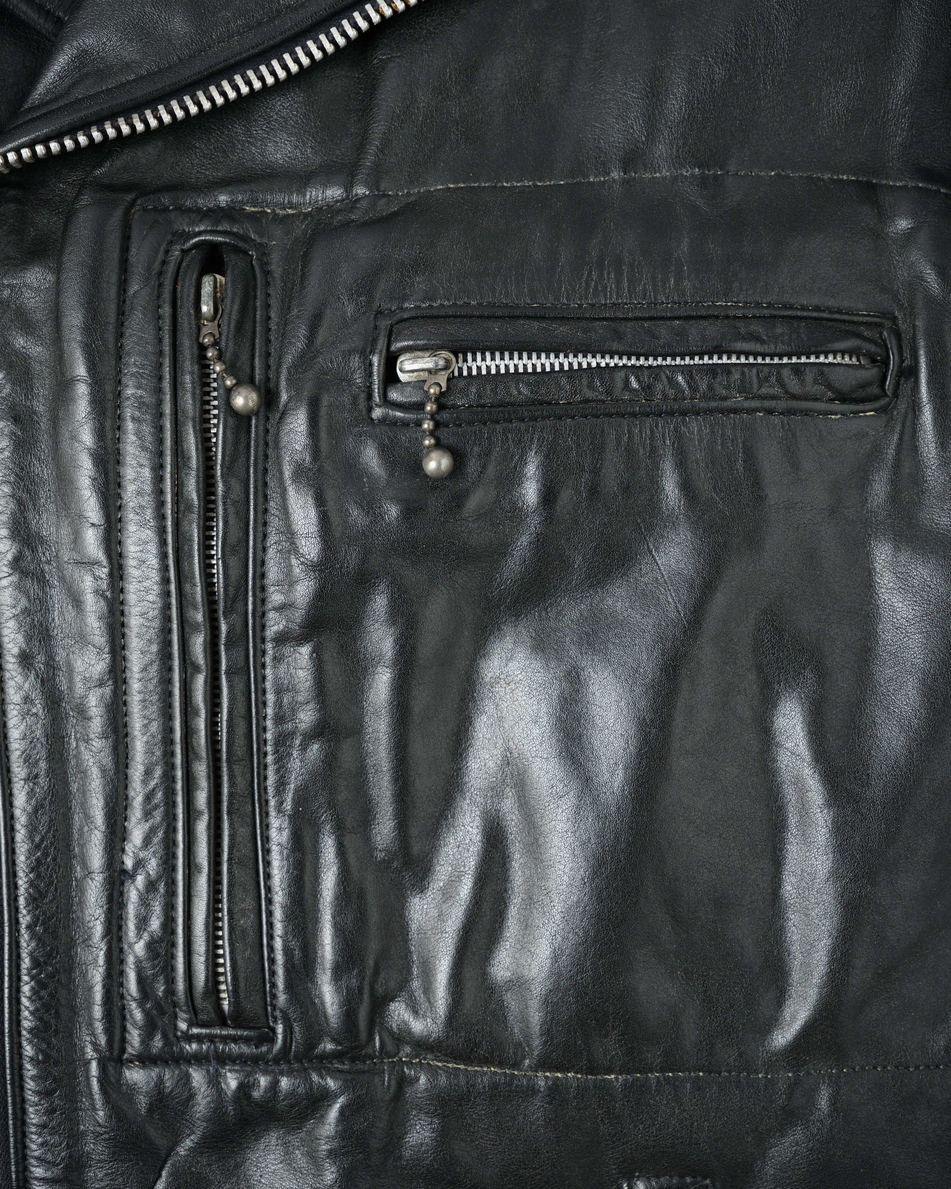70's］Vintage Lewis Leathers Leather Double Riders Jacket Size.42