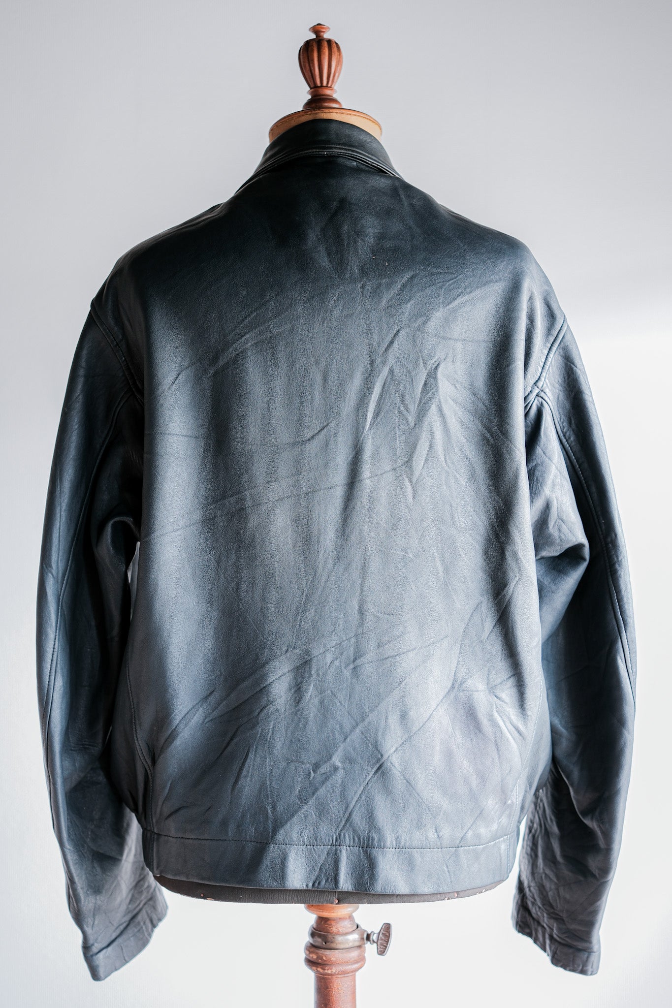 ［~70's］French Air Force Pilot Leather Jacket Size.104X