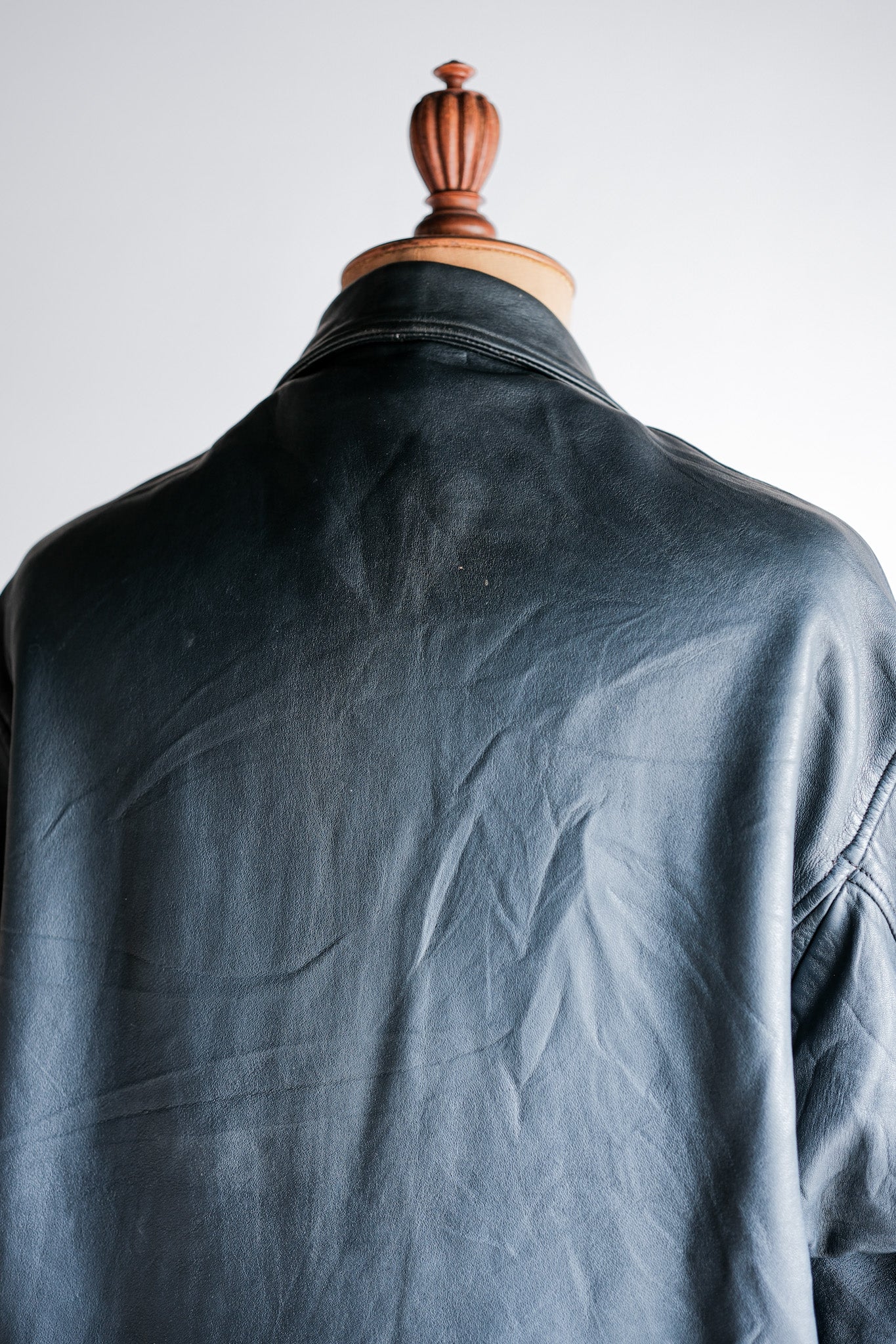 ［~70's］French Air Force Pilot Leather Jacket Size.104X