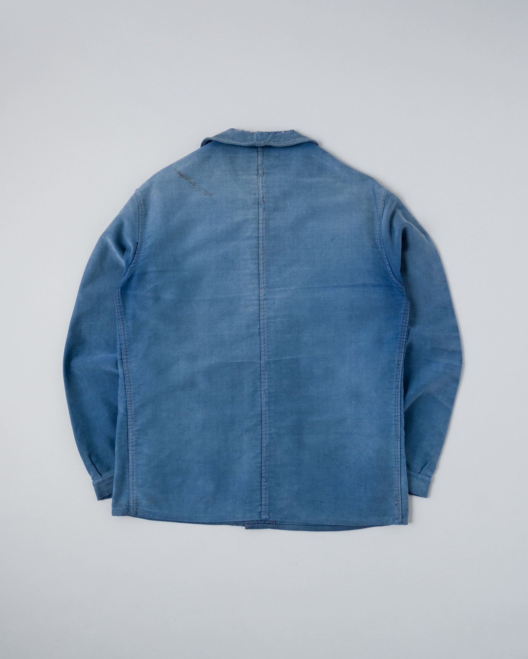 ［~50’s］French Vintage Blue Moleskin Work Jacket "Le Mont St Michel"