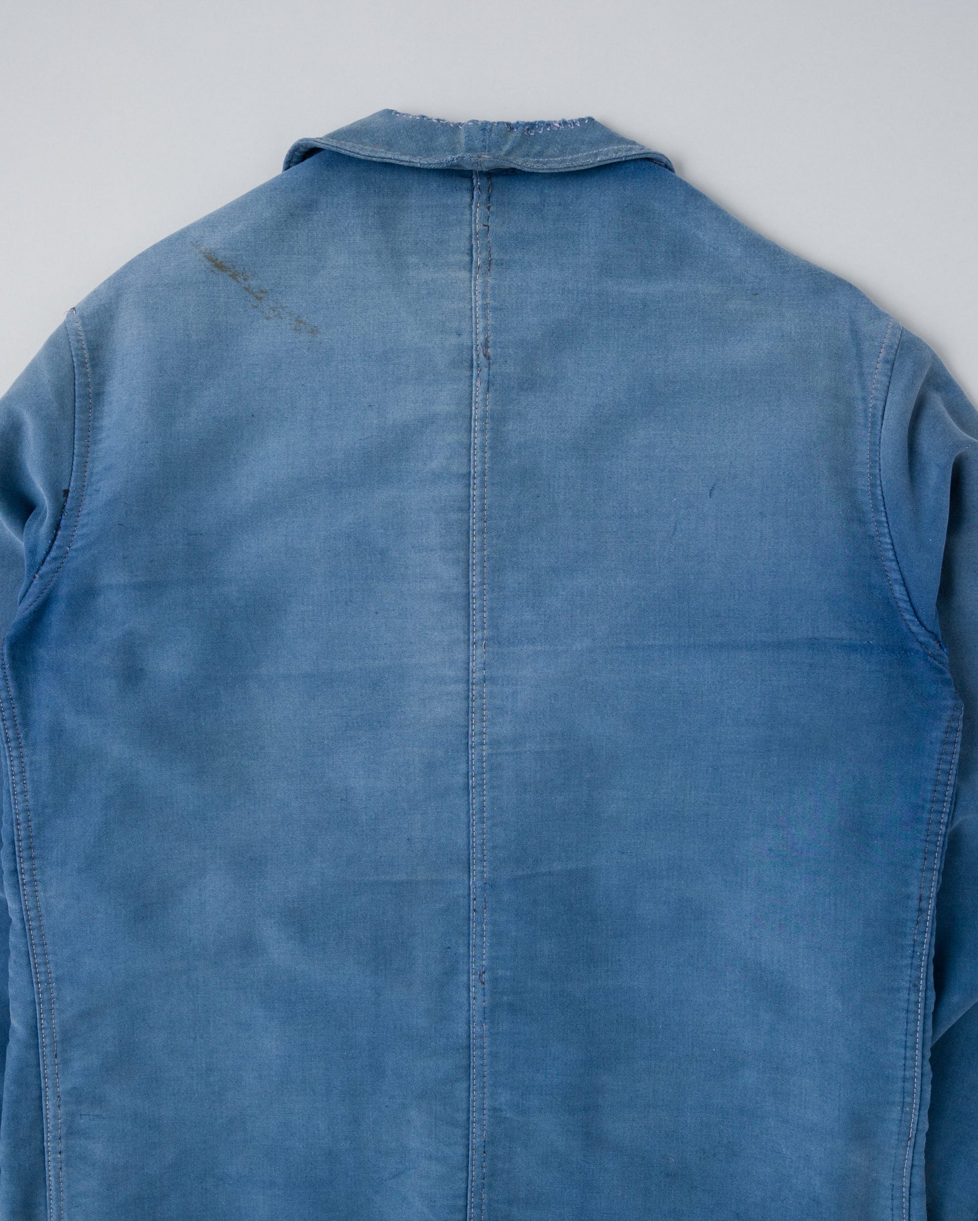 ［~50’s］French Vintage Blue Moleskin Work Jacket "Le Mont St Michel"
