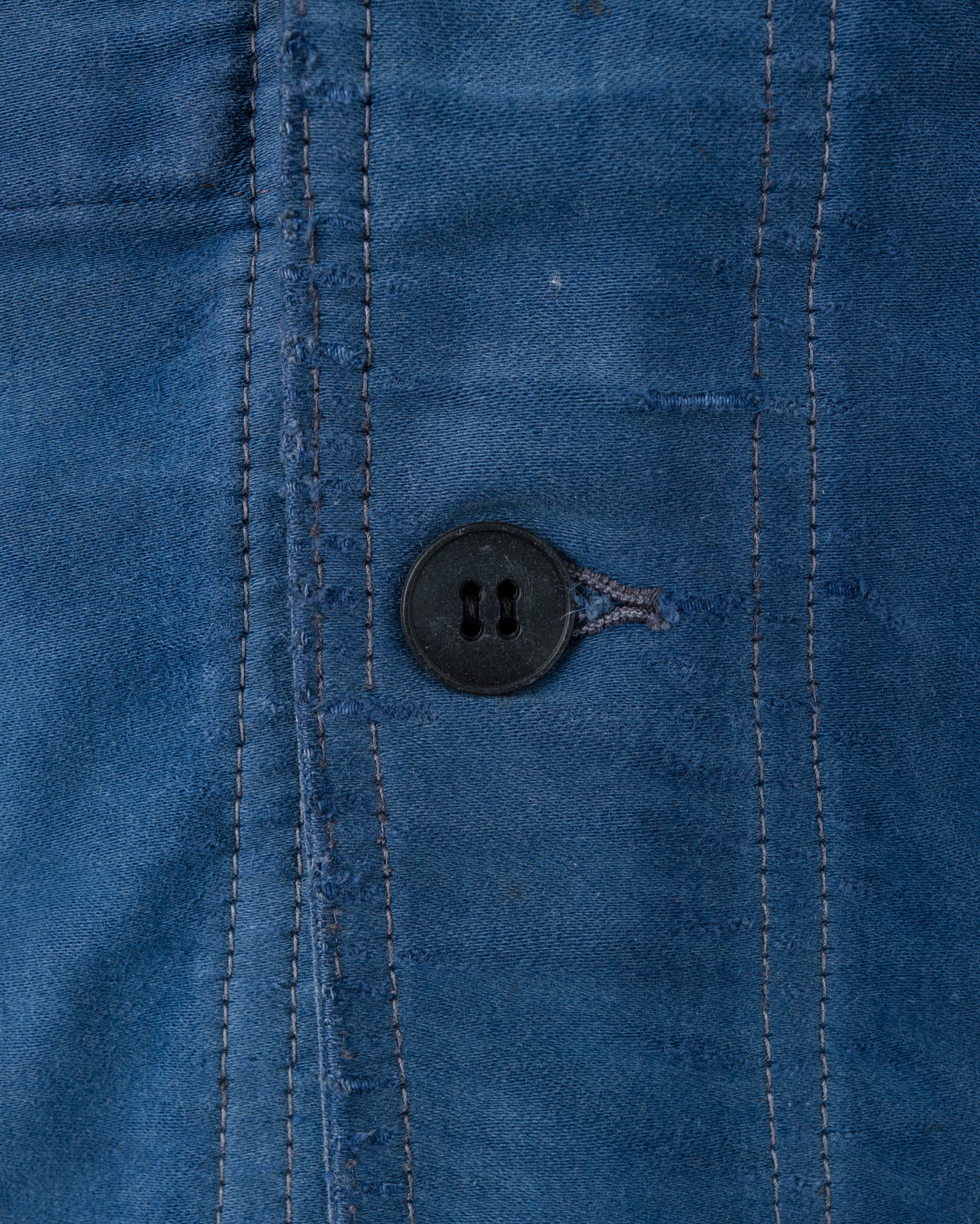 ［~50’s］French Vintage Blue Moleskin Work Jacket "Le Mont St Michel"