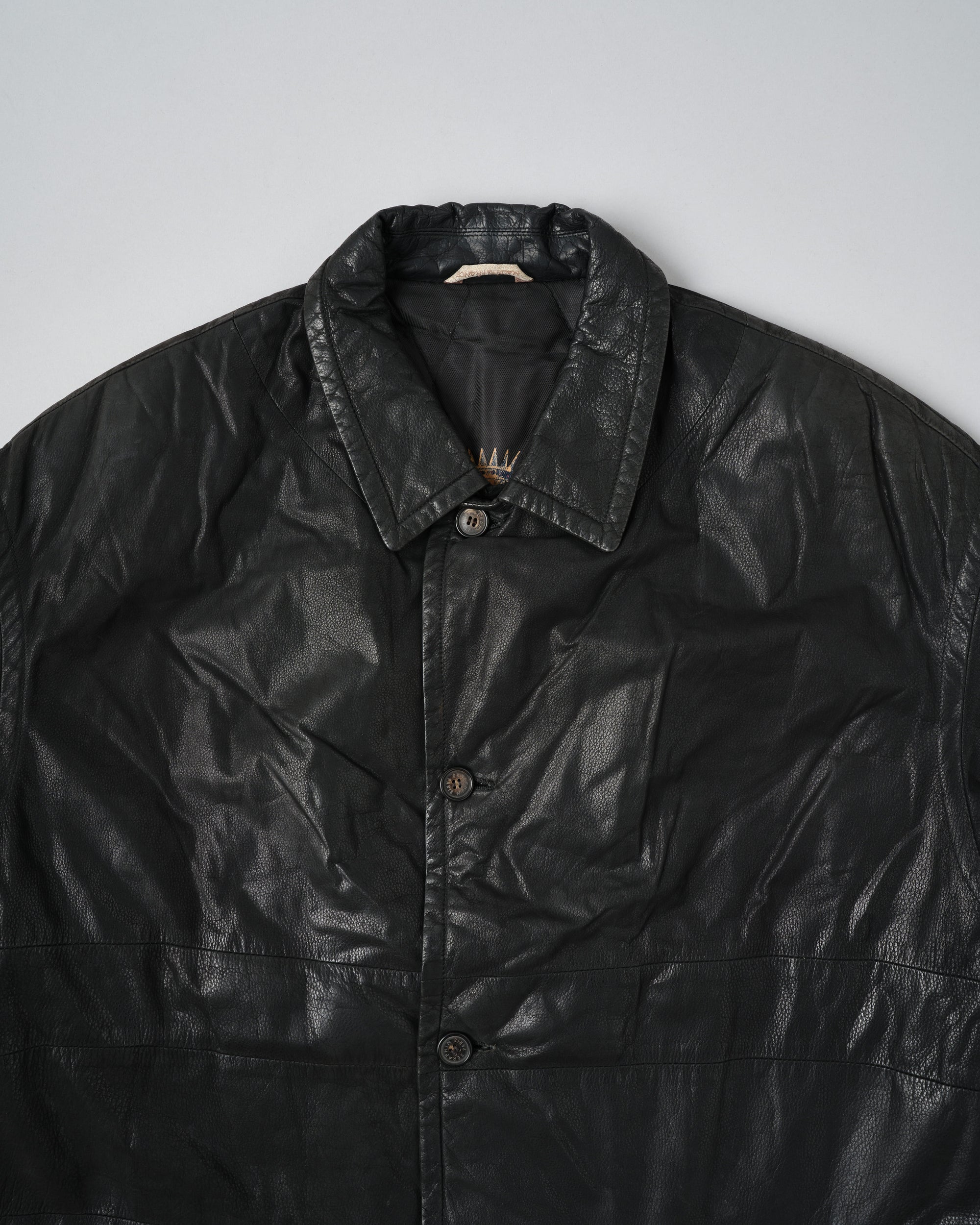 ［~90's］Old SERAPHIN Deerskin Leather Jacket Size.52 "MARIE-LOUISE 別注"