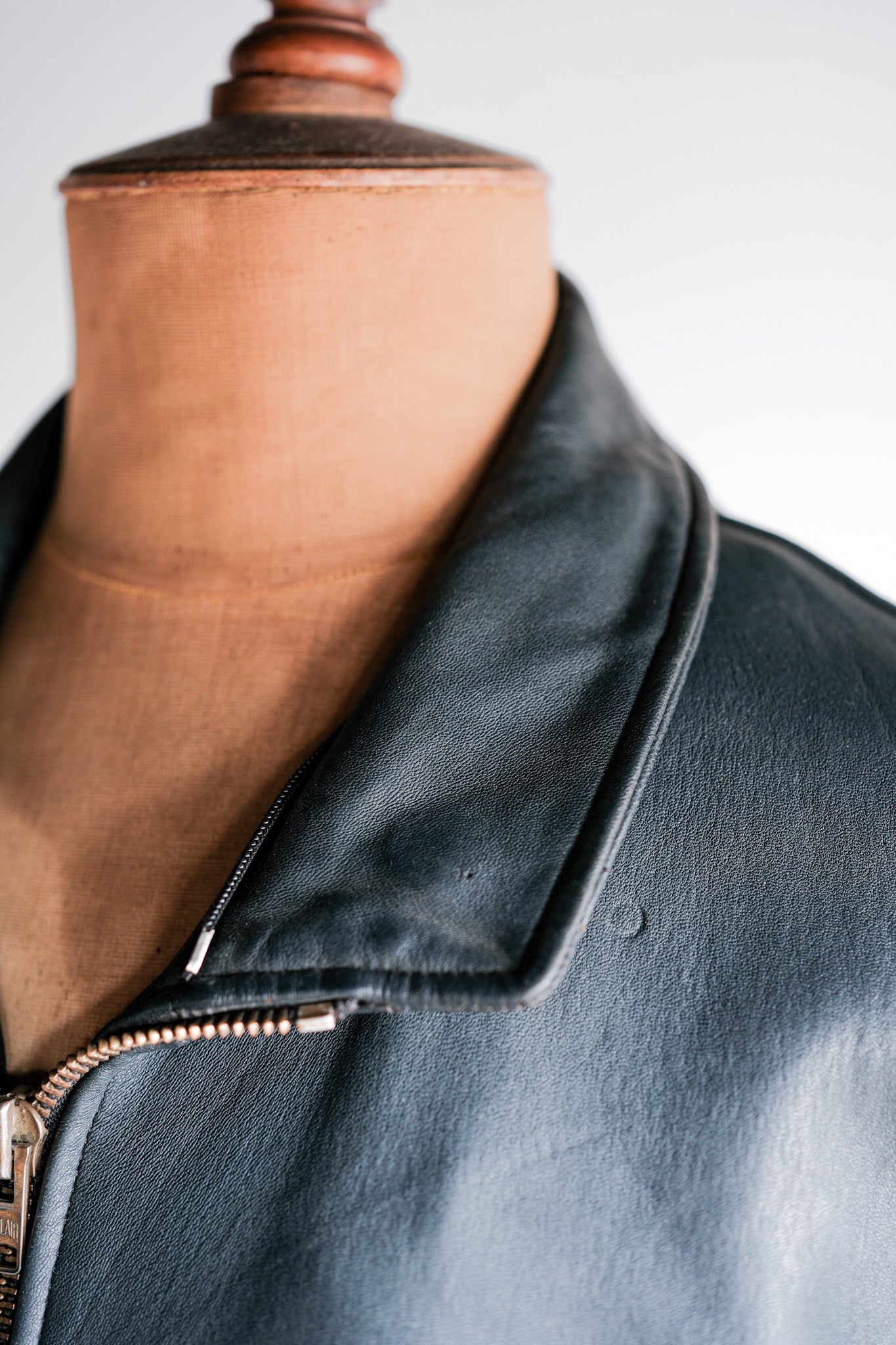 ［~70's］French Air Force Pilot Leather Jacket Size.104X