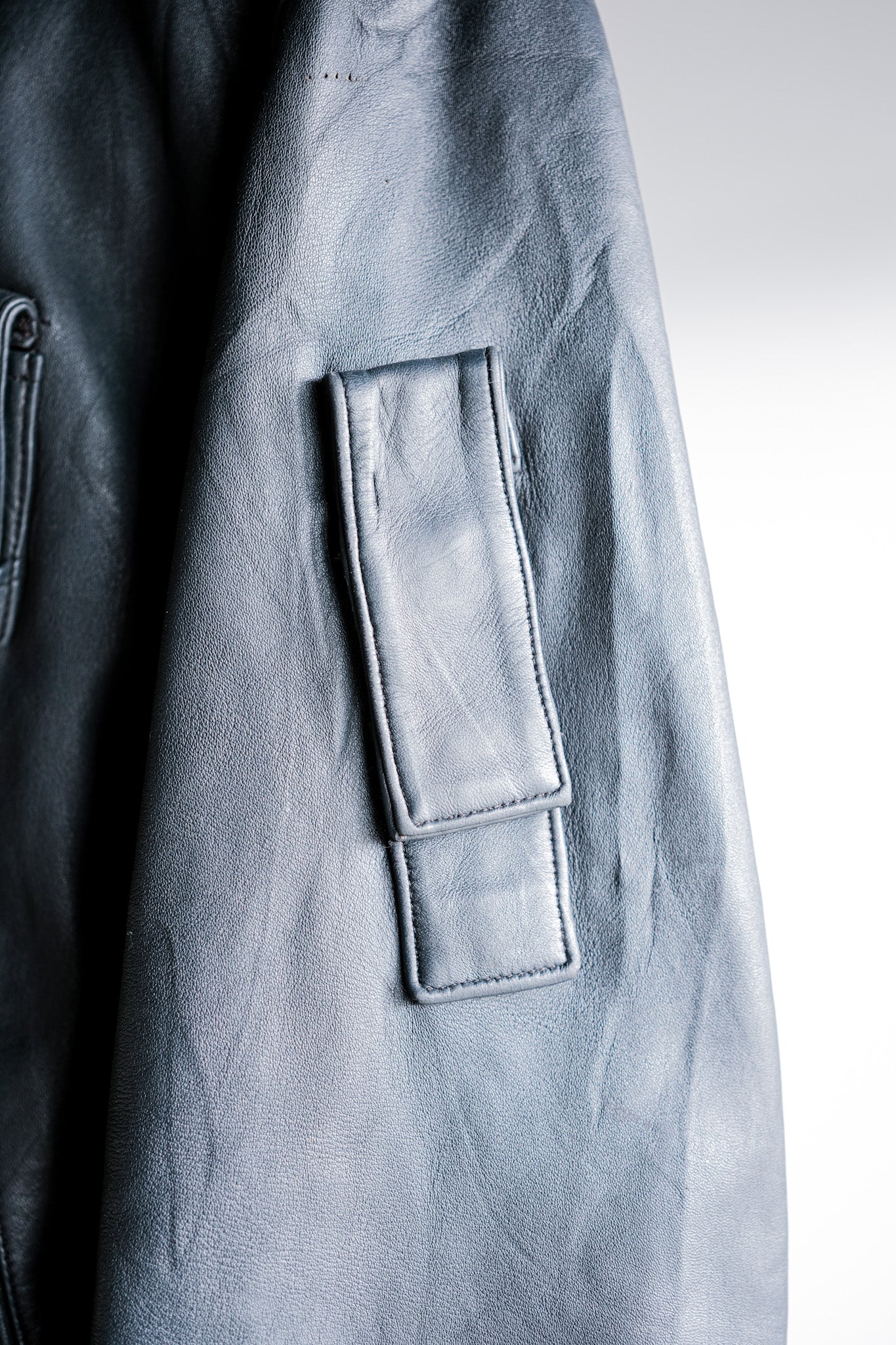 ［~70's］French Air Force Pilot Leather Jacket Size.104X