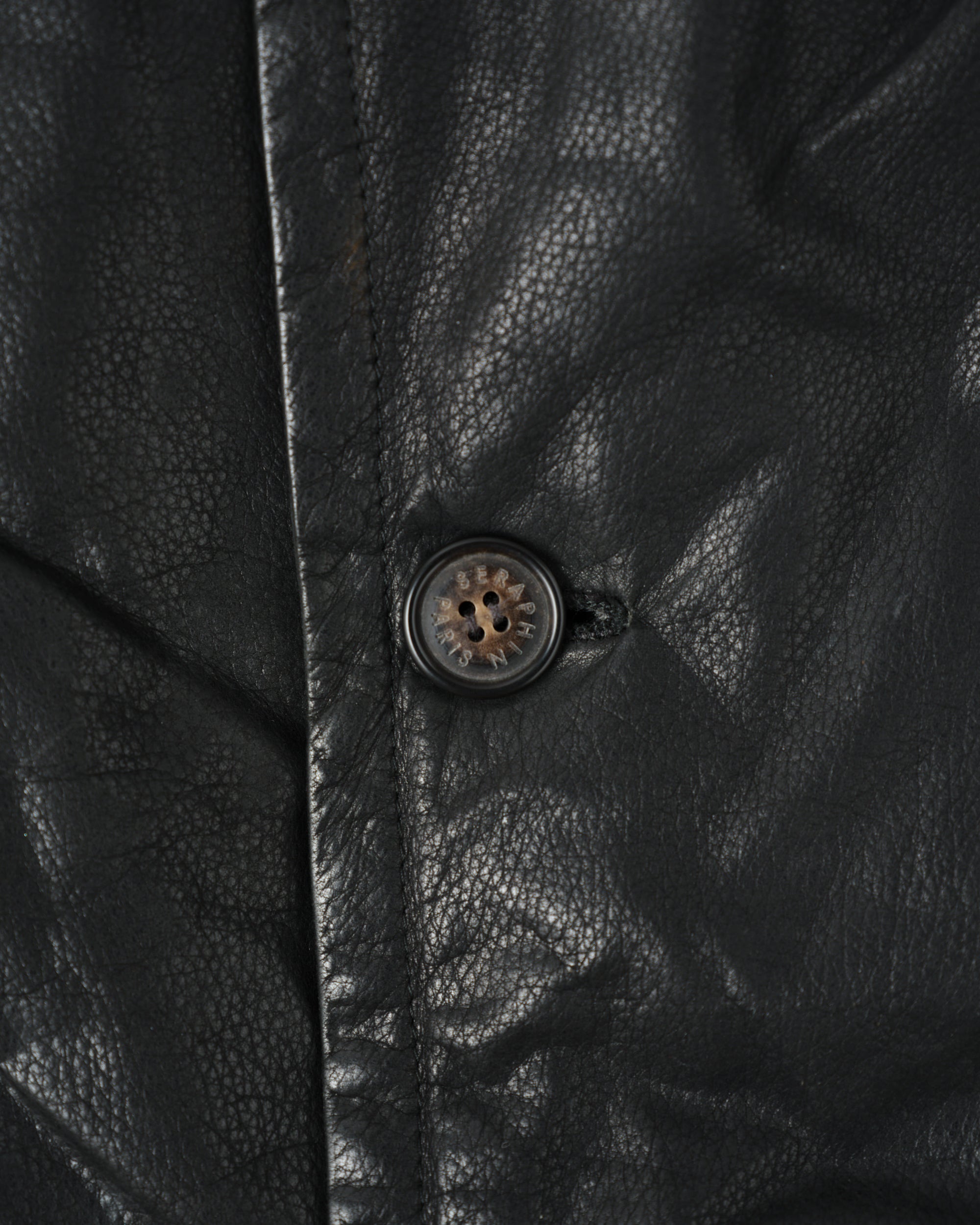 ［~90's］Old SERAPHIN Deerskin Leather Jacket Size.52 "MARIE-LOUISE 別注"