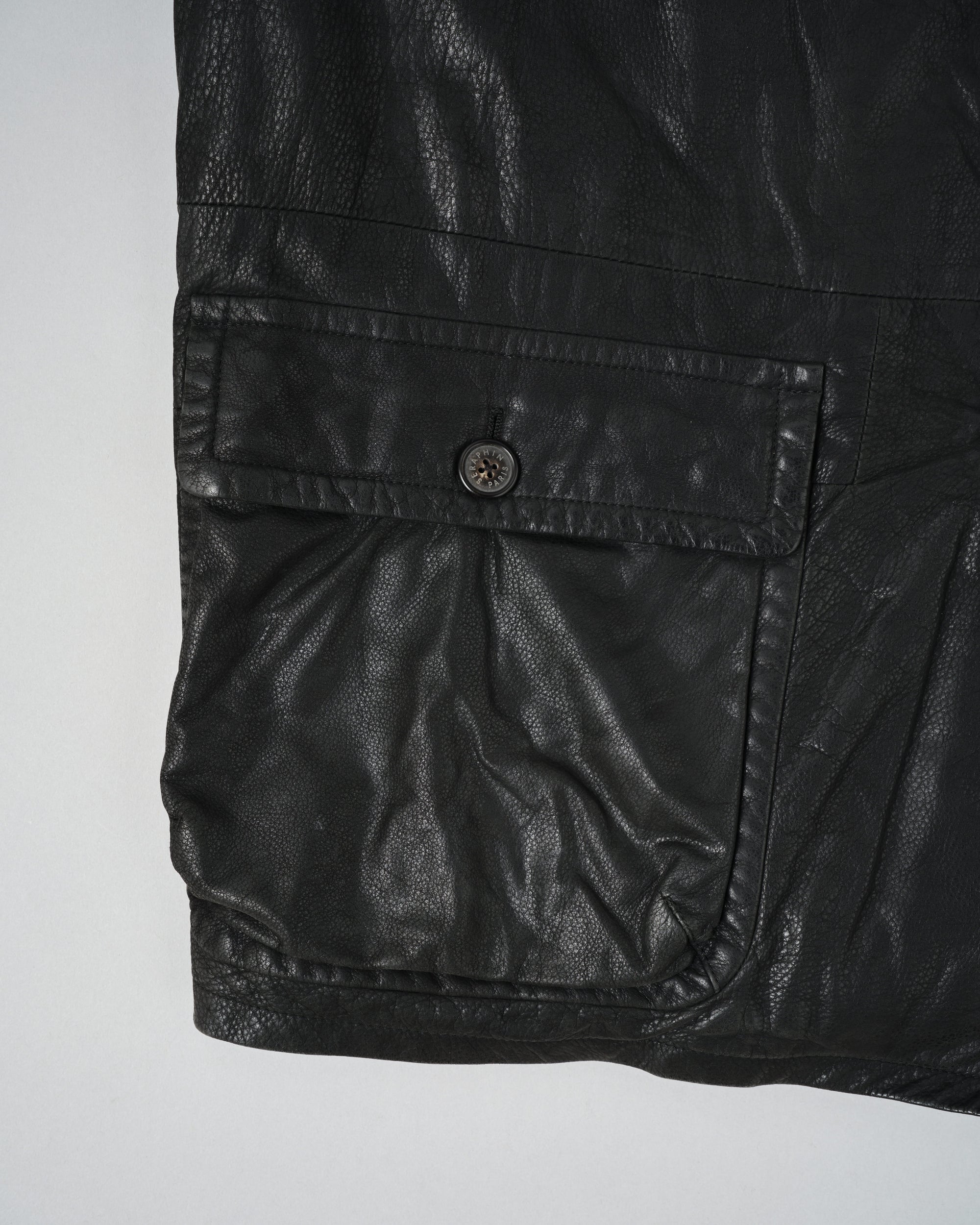 ［~90's］Old SERAPHIN Deerskin Leather Jacket Size.52 "MARIE-LOUISE 別注"