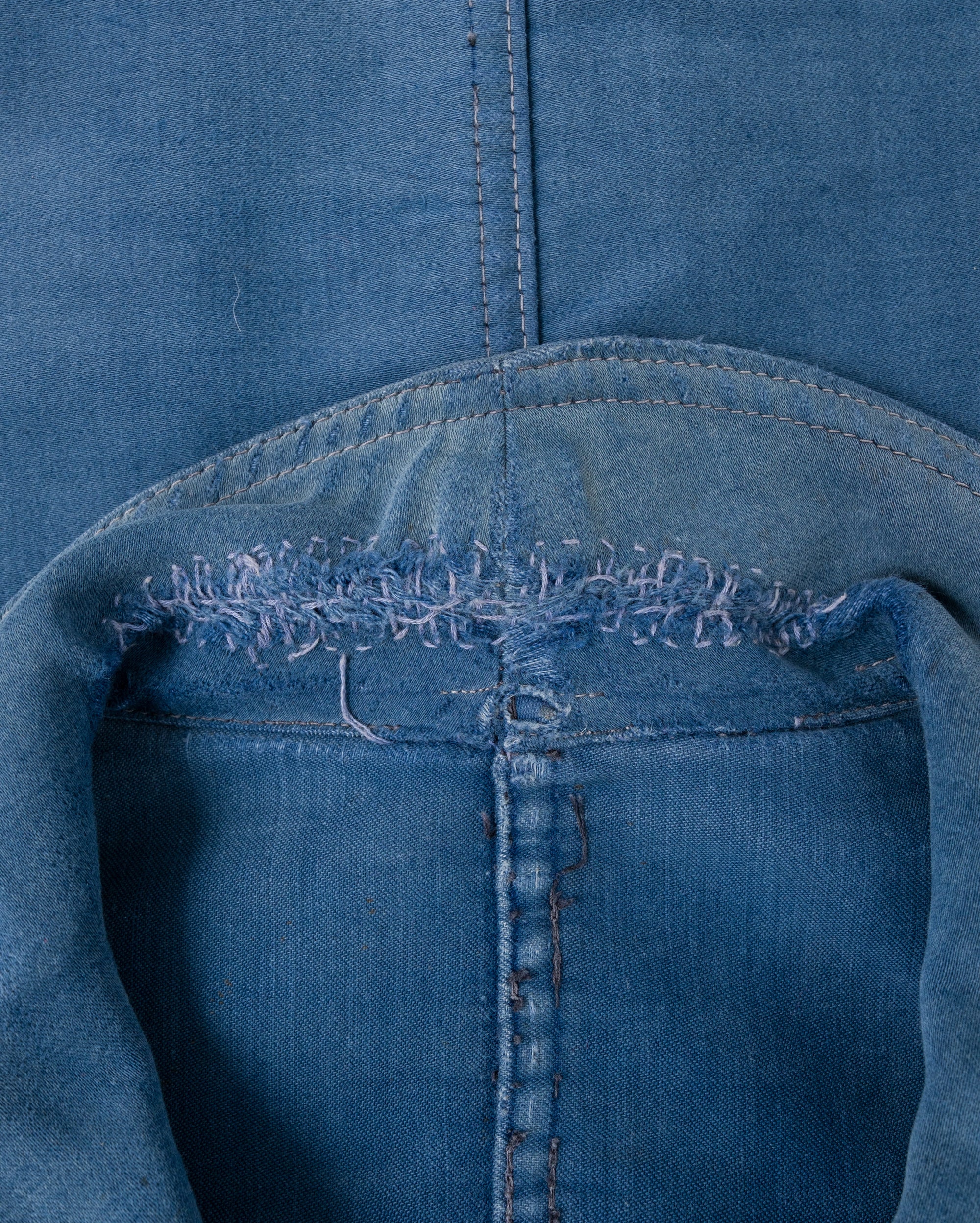 ［~50’s］French Vintage Blue Moleskin Work Jacket "Le Mont St Michel"