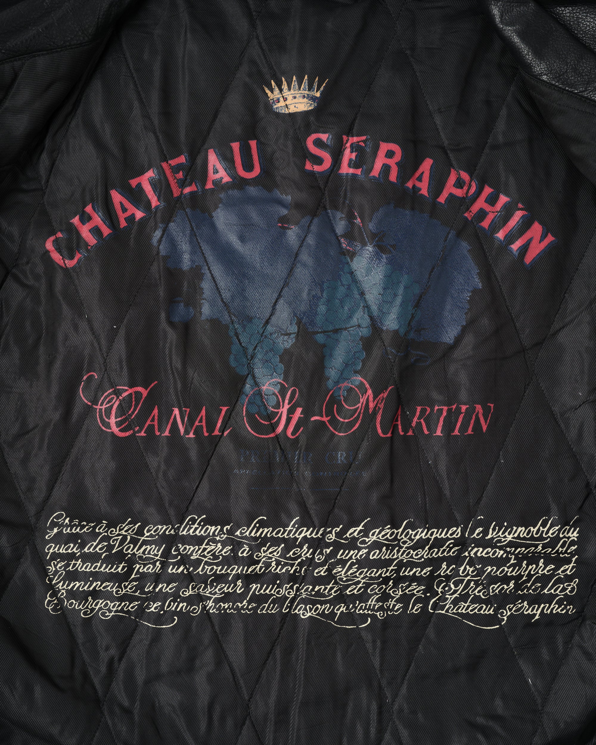 ［~90's］Old SERAPHIN Deerskin Leather Jacket Size.52 "MARIE-LOUISE 別注"