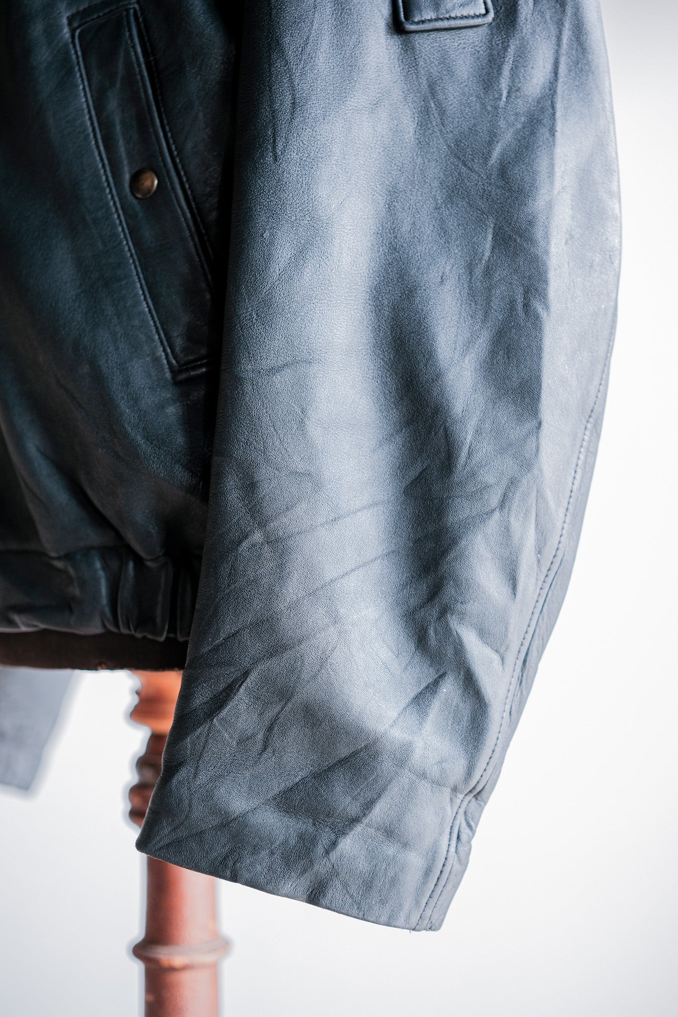 ［~70's］French Air Force Pilot Leather Jacket Size.104X