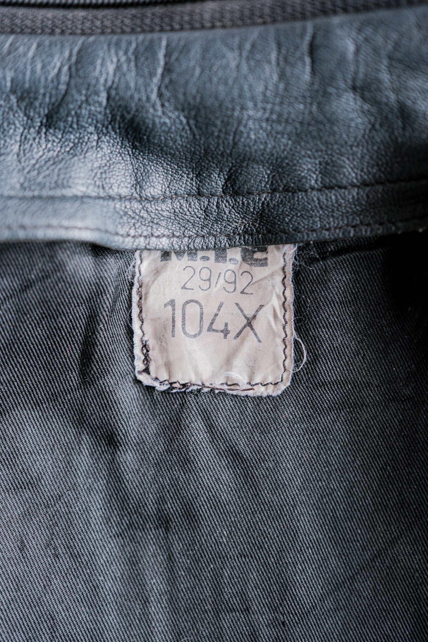 ［~70's］French Air Force Pilot Leather Jacket Size.104X
