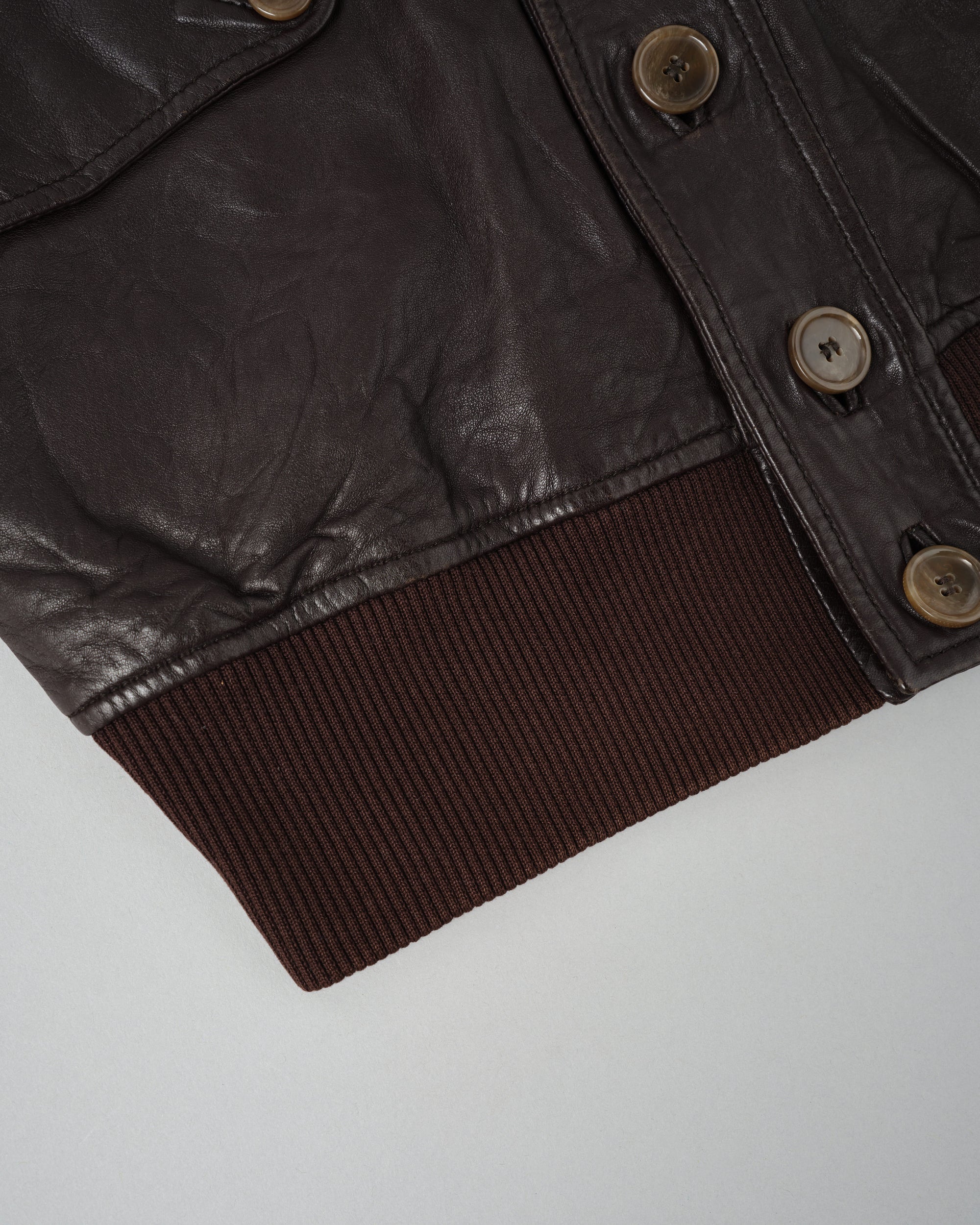 ［~00’s］Old DOLCE&GABBANA Lambskin Leather Blouson Size.50