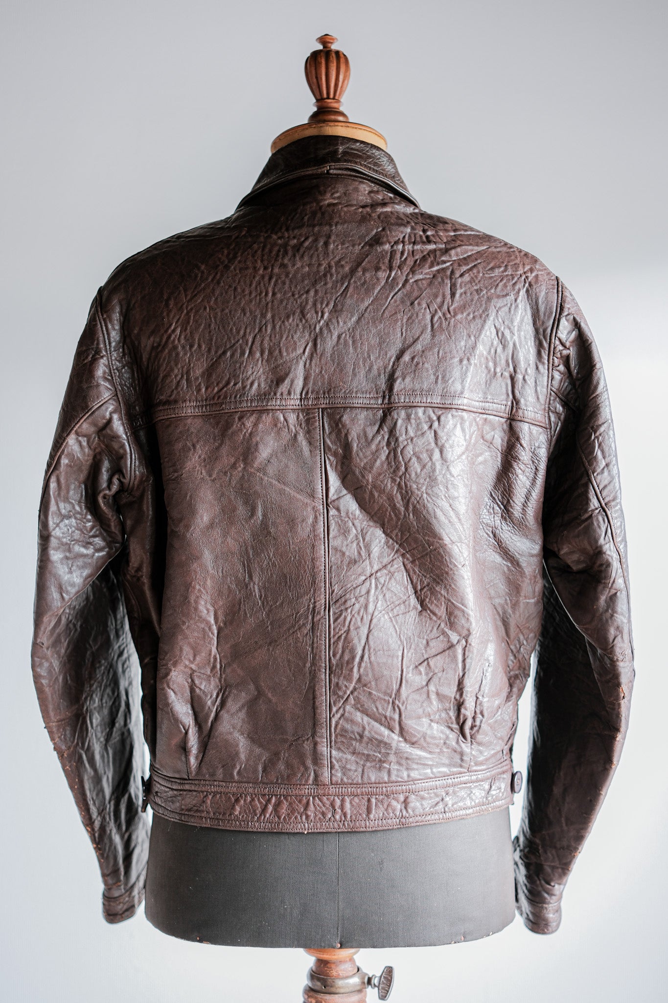 ［~40's］WWⅡ French CJF Leather Cyclist Jacket
