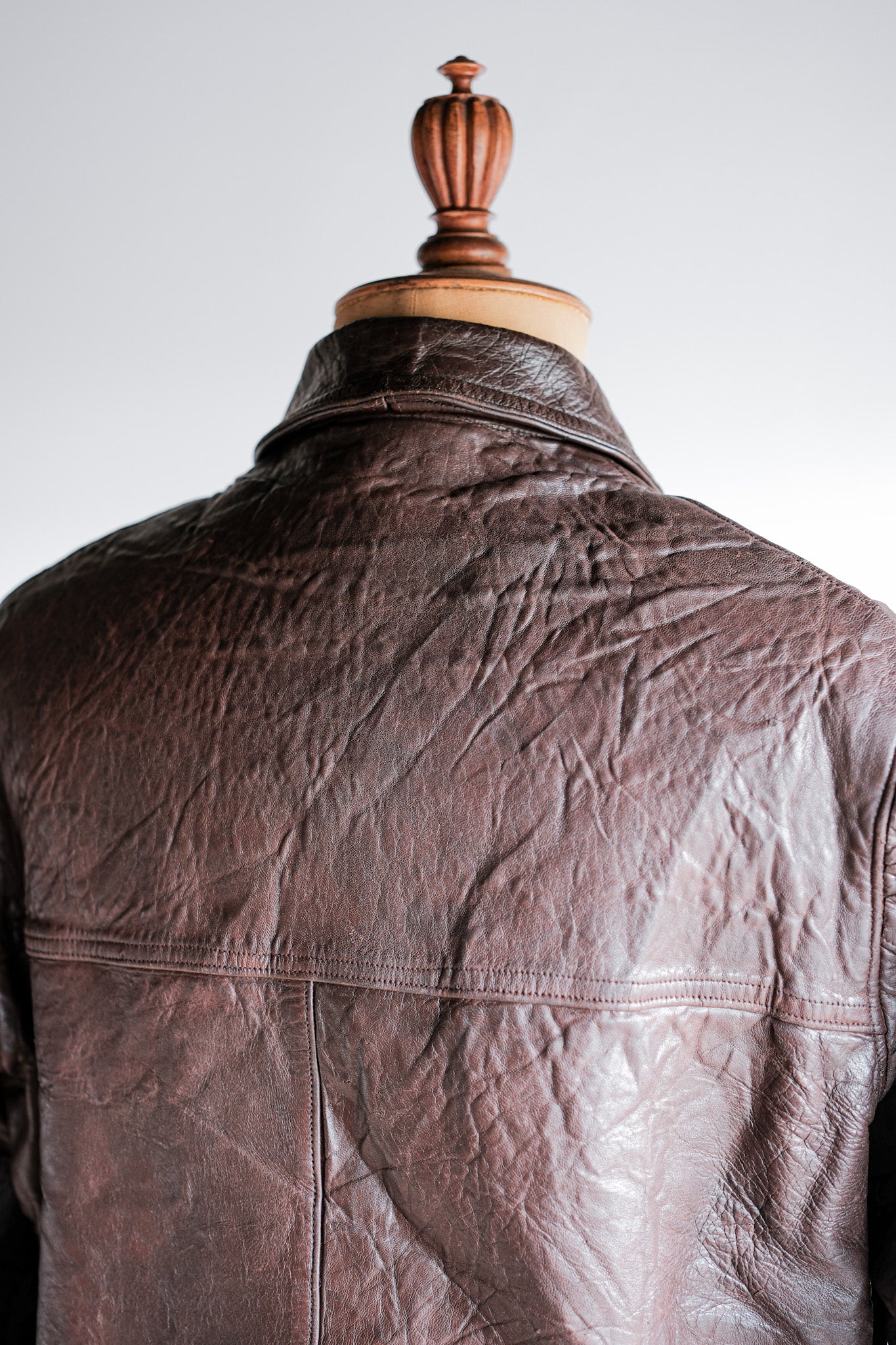 [~ 40's] WWⅱ French CJF Leather Cyclist Jacket