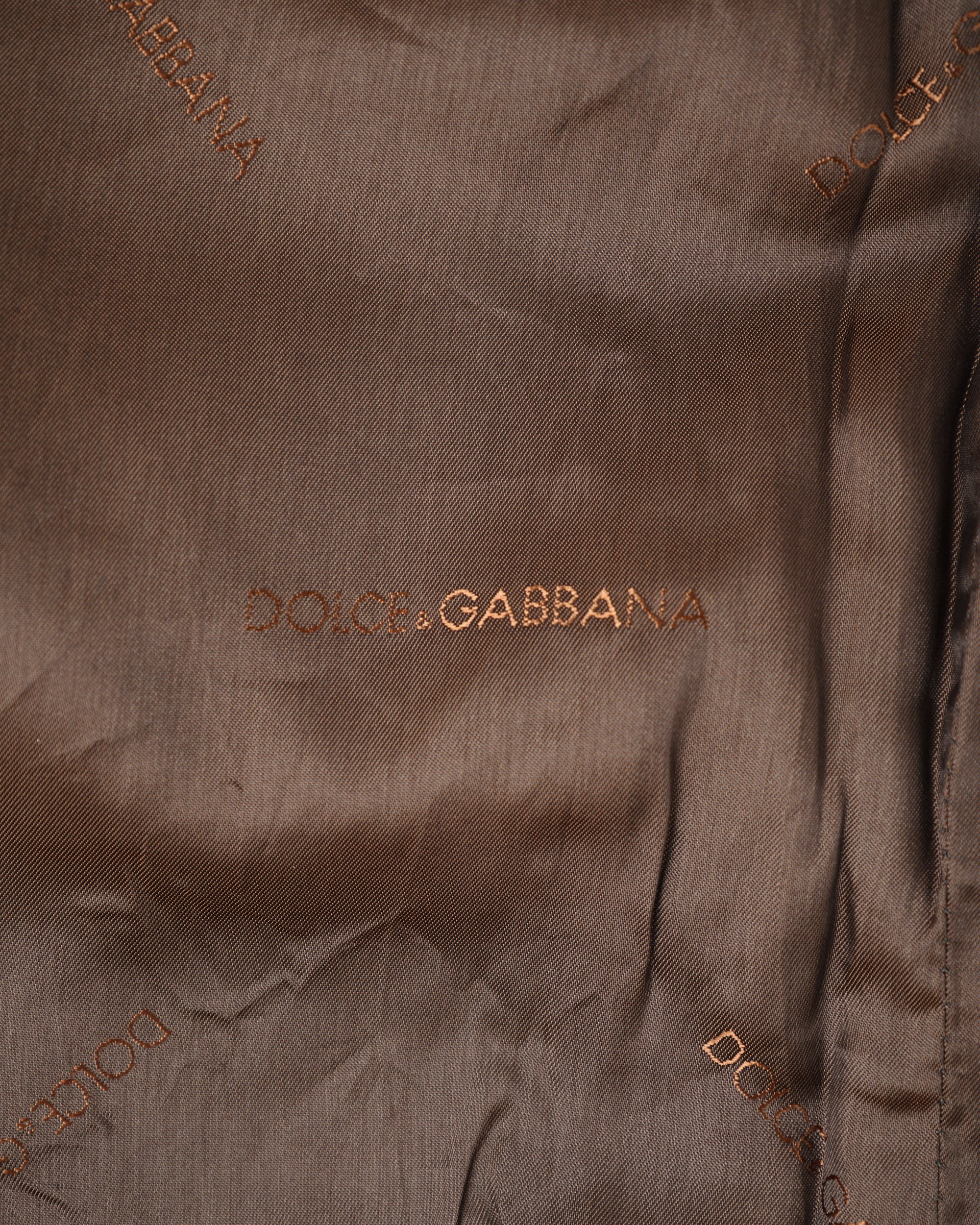 ［~00’s］Old DOLCE&GABBANA Lambskin Leather Blouson Size.50
