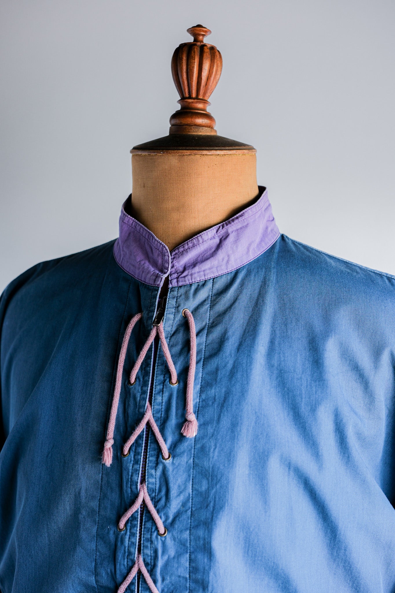 ［~80's］Old GIORGIO ARMANI 2 Tone Zip Up Cotton Blouson