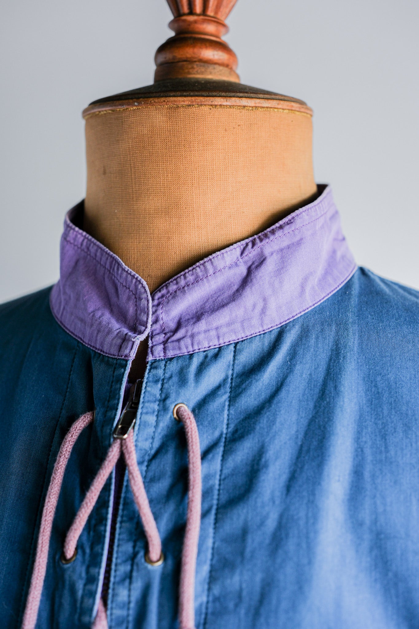 ［~80's］Old GIORGIO ARMANI 2 Tone Zip Up Cotton Blouson