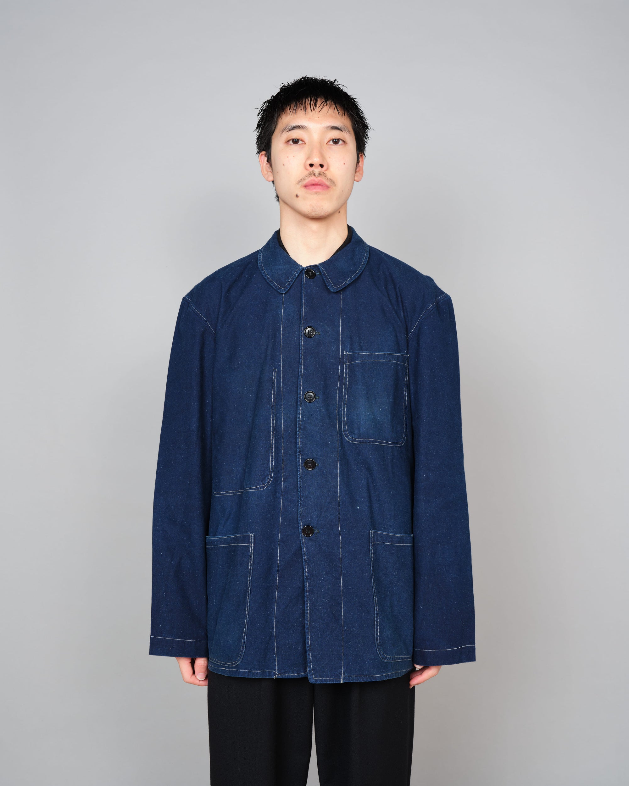［~60’s］French China Indigo Cotton Work Jacket Size.54