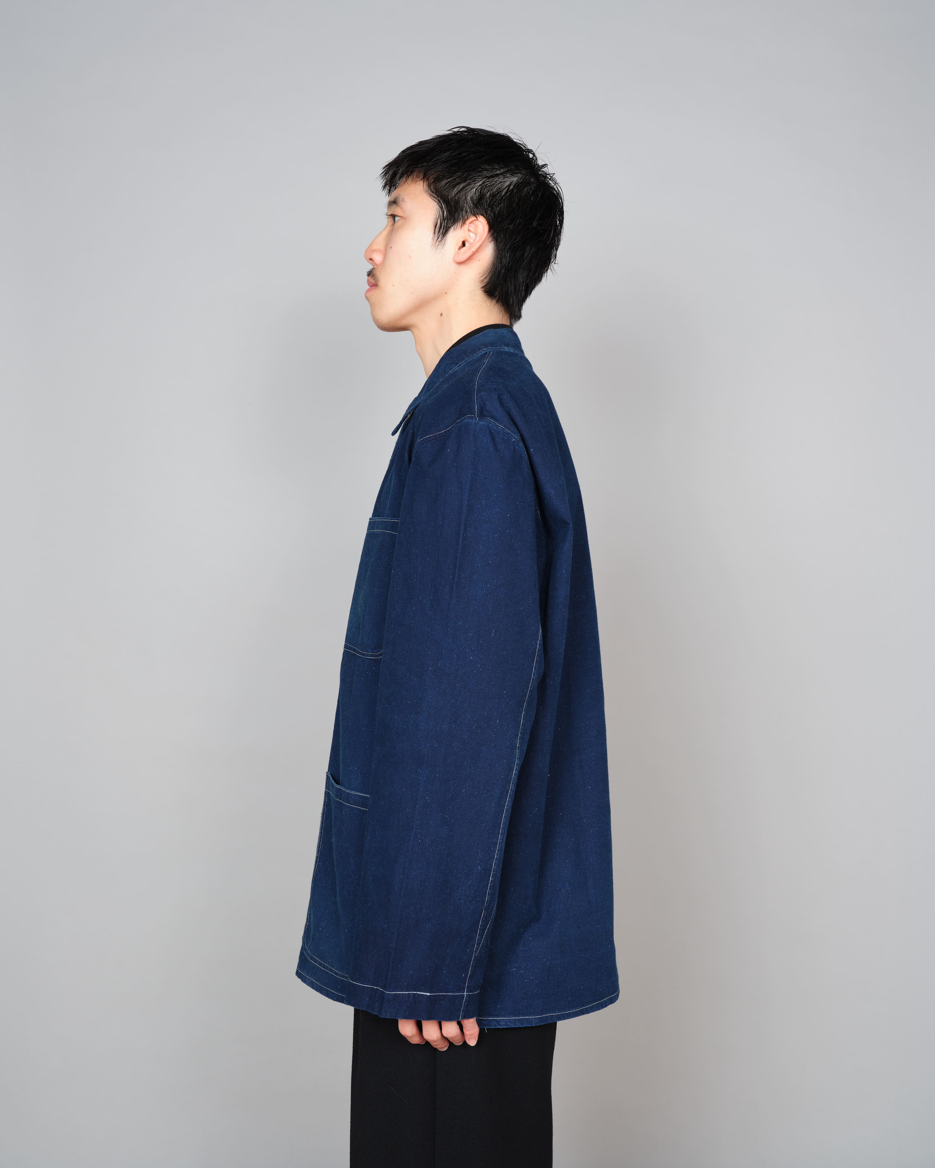 60's］French China Indigo Cotton Work Jacket Size.54 | VIEUX ET