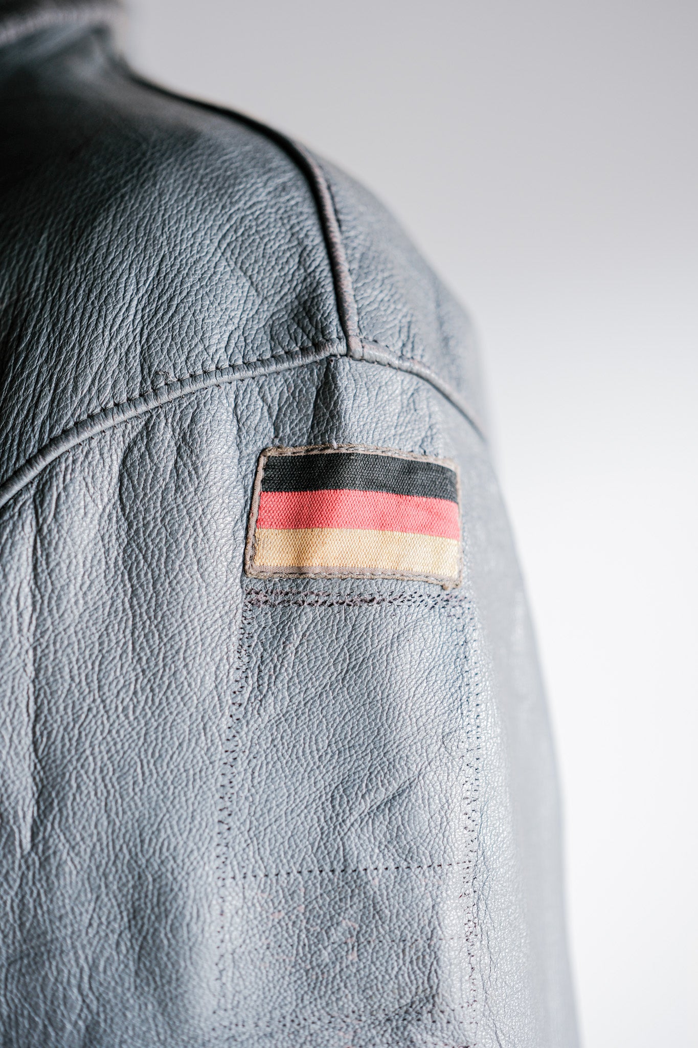 【~70’s】West German Air Force Pilot Leather Jacket With Patches Size.190/100